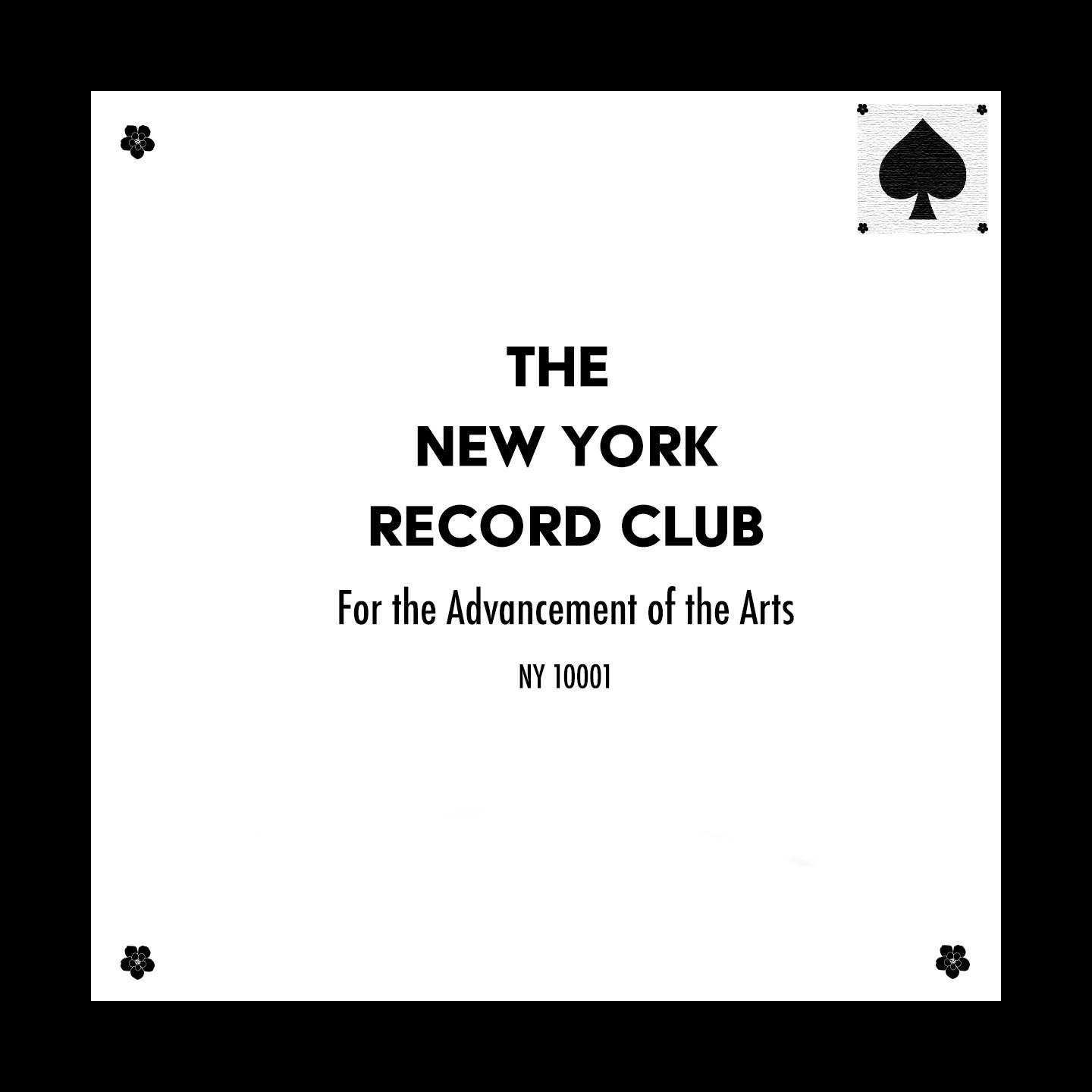 The New York Record Club For The Advancement Of The Arts