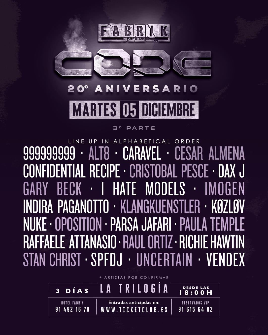 Code 20 Aniversario (Tercera Parte)