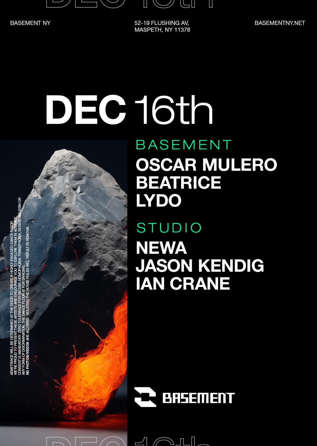 Oscar Mulero / Beatrice / Lydo / Newa / Jason Kendig / Ian Crane