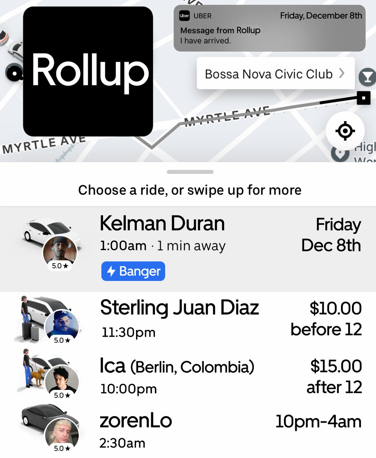 Rollup: Kelman Duran, Sterling Juan Diaz, Ica & Zorenlo