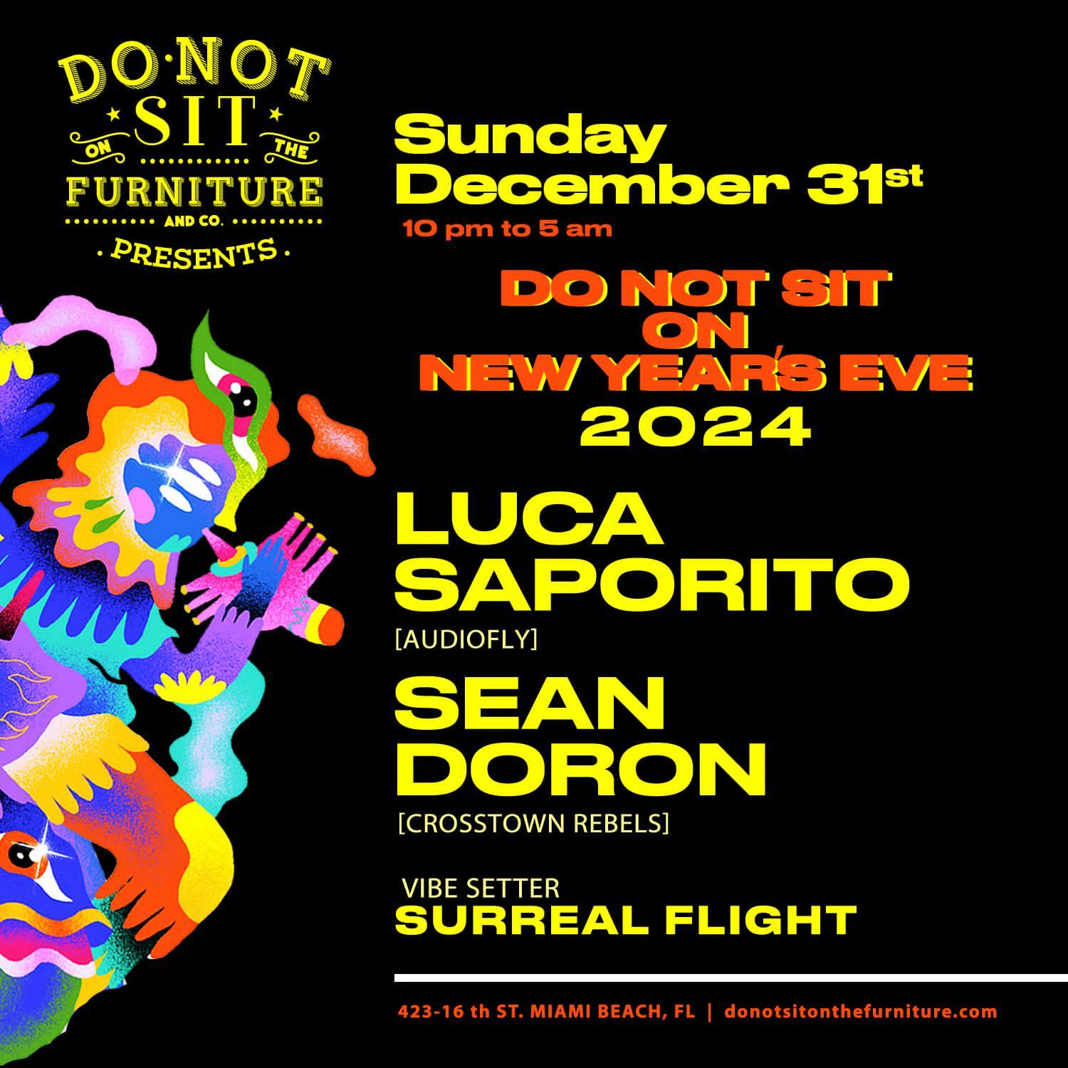 Do Not Sit On Nye Ft Luca Saporito & Sean Doron