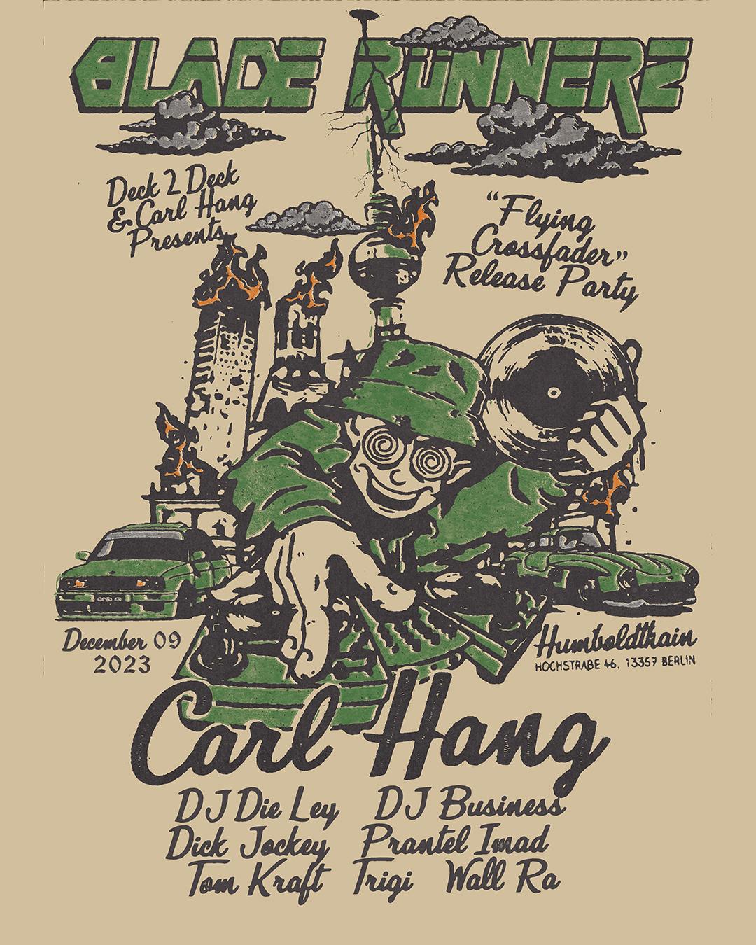 Blade Runnerz: Flying Crossfader Releaseparty W/ Carl Hang, Prantel, Imad, Triqi, Wall Ra Uvm