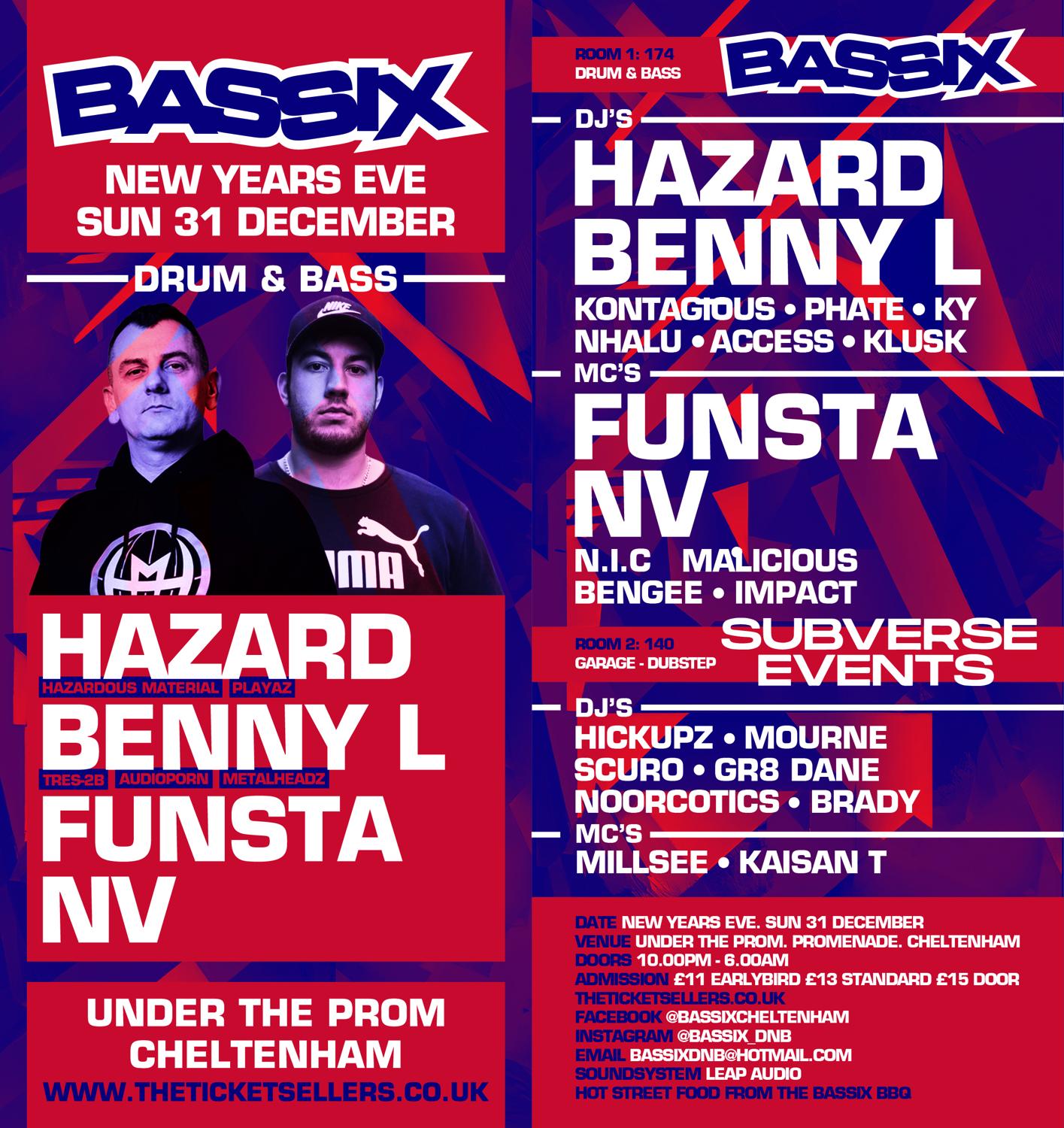 Bassix Drum & Bass - New Year'S Eve - Hazard / Benny L / Funsta / Nv