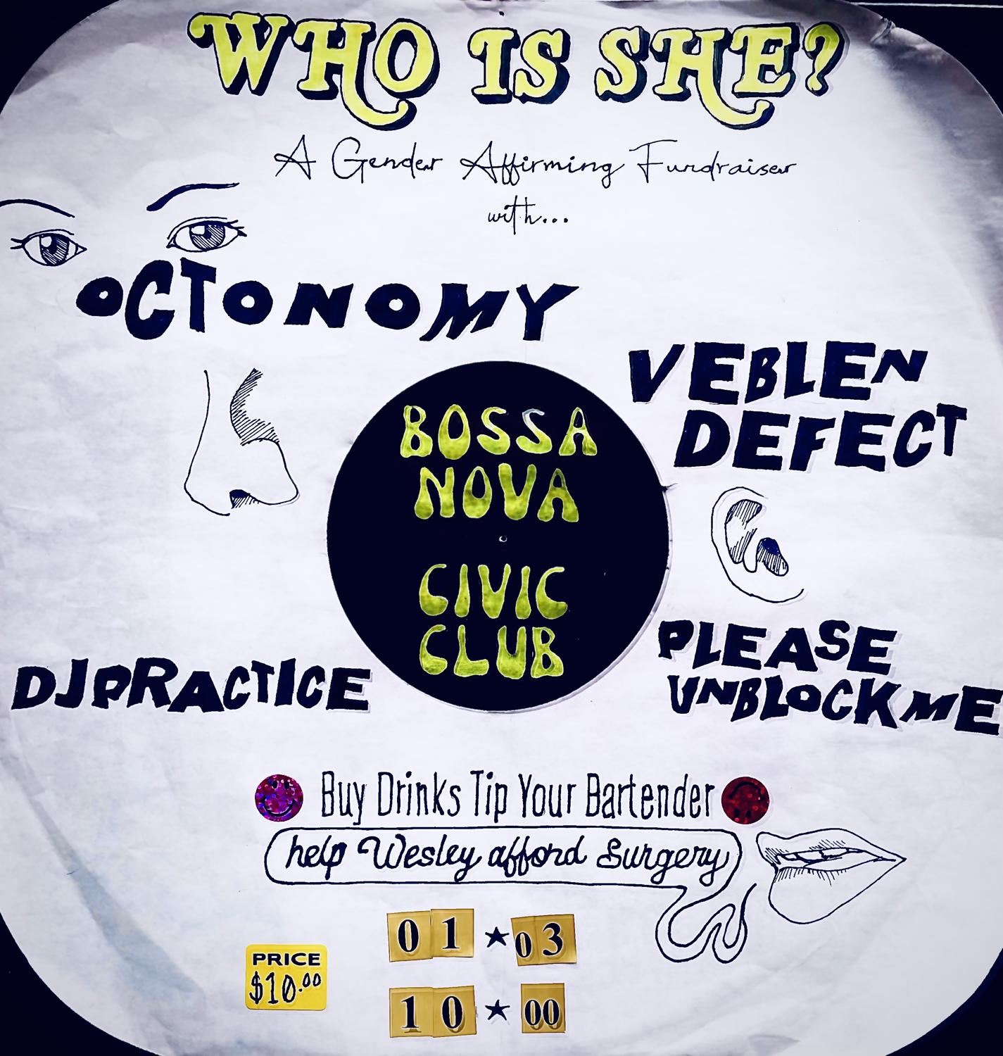 Who Is She? With Octonomy, Veblen Defect, Dj Practice & Pleaseunblockme