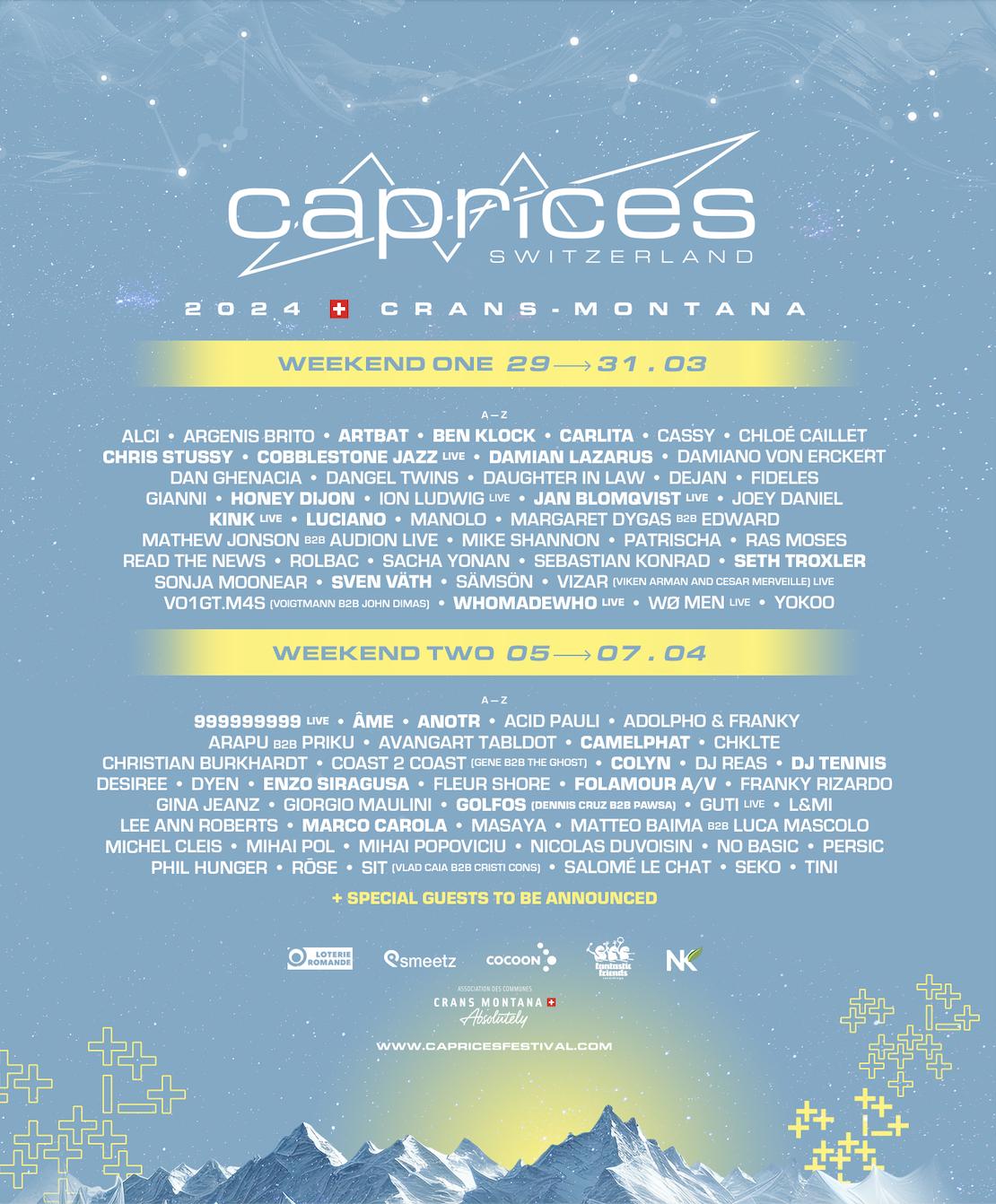 Caprices Festival 2024: Crans-Montana