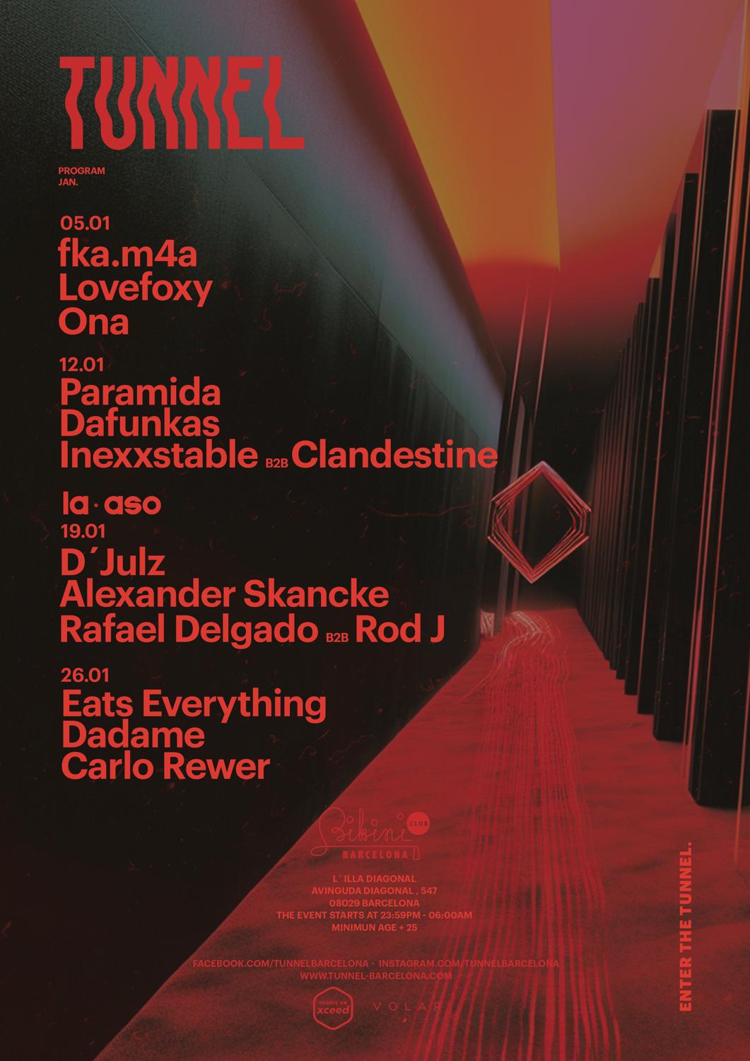 Tunnel Pres. Paramida, Dafunkas, Inexxstable B2B Clandestine