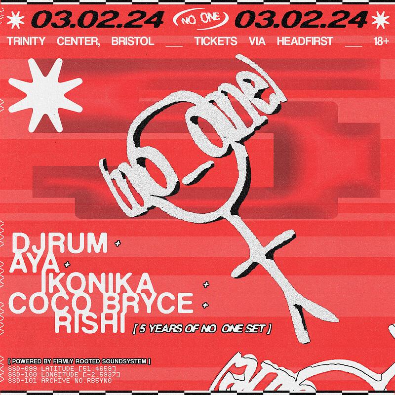 No_One 5Th B'Day: Djrum, Coco Bryce, Ikonika & More