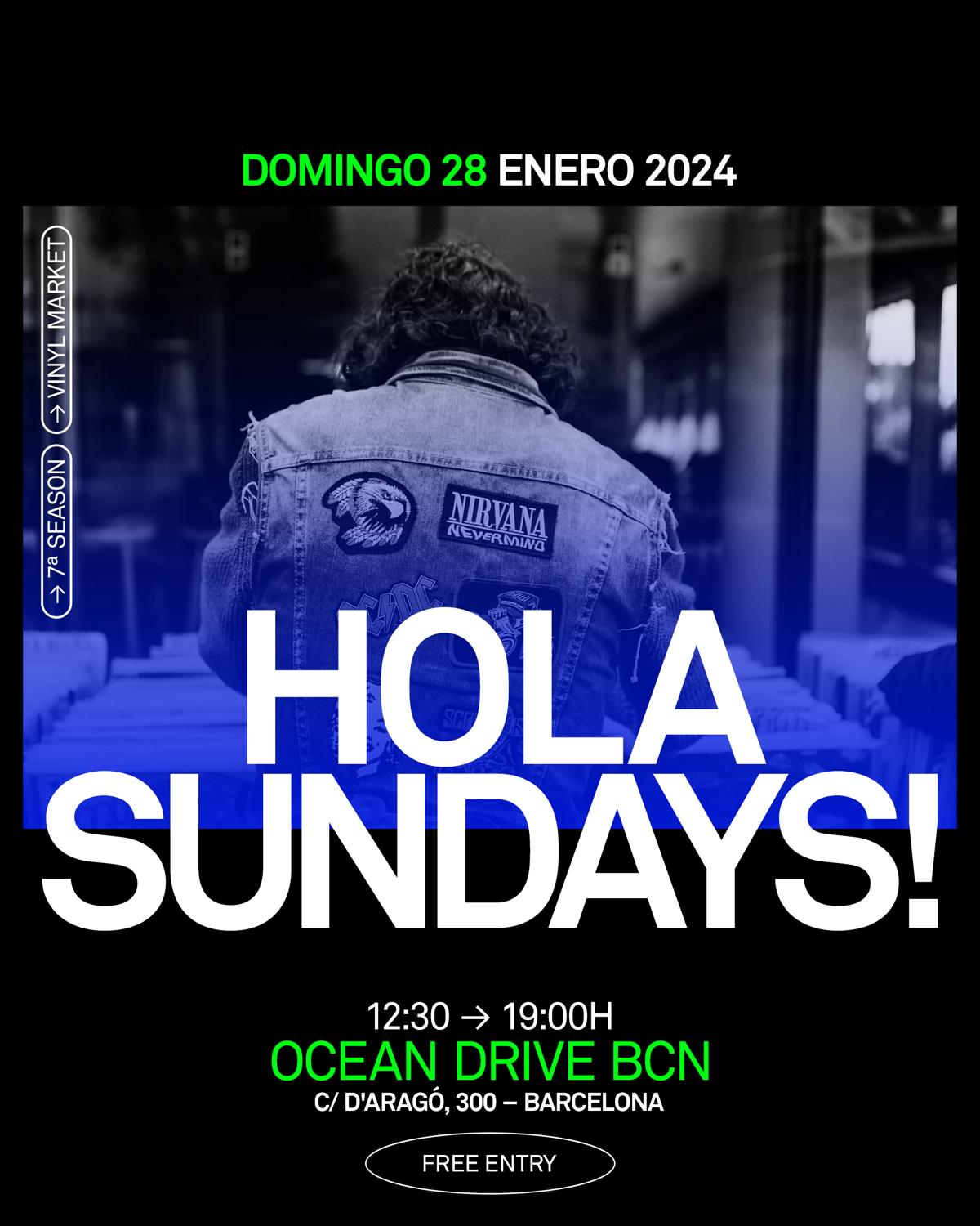 Free Entry! - Vinyl Market Hola Sundays! Opening 7º Season