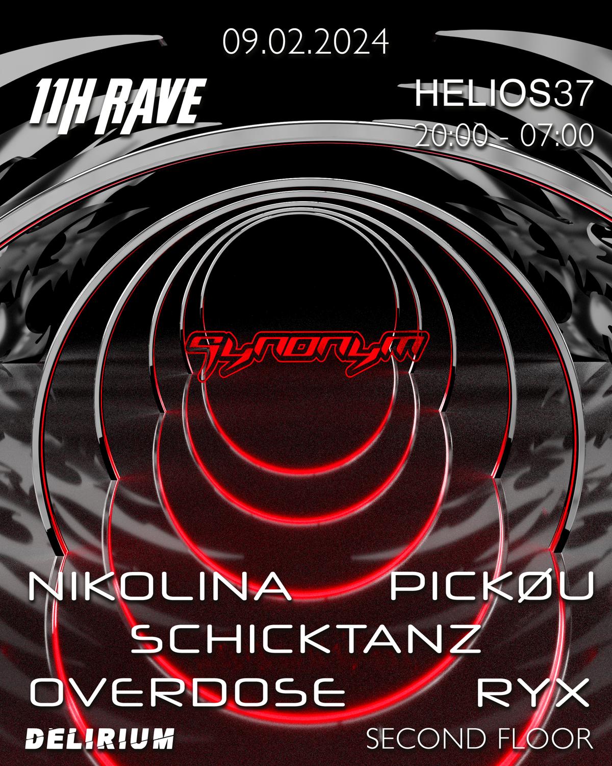 11H Rave Synonym Pres. Nikolina, Schicktanz & Pickøu