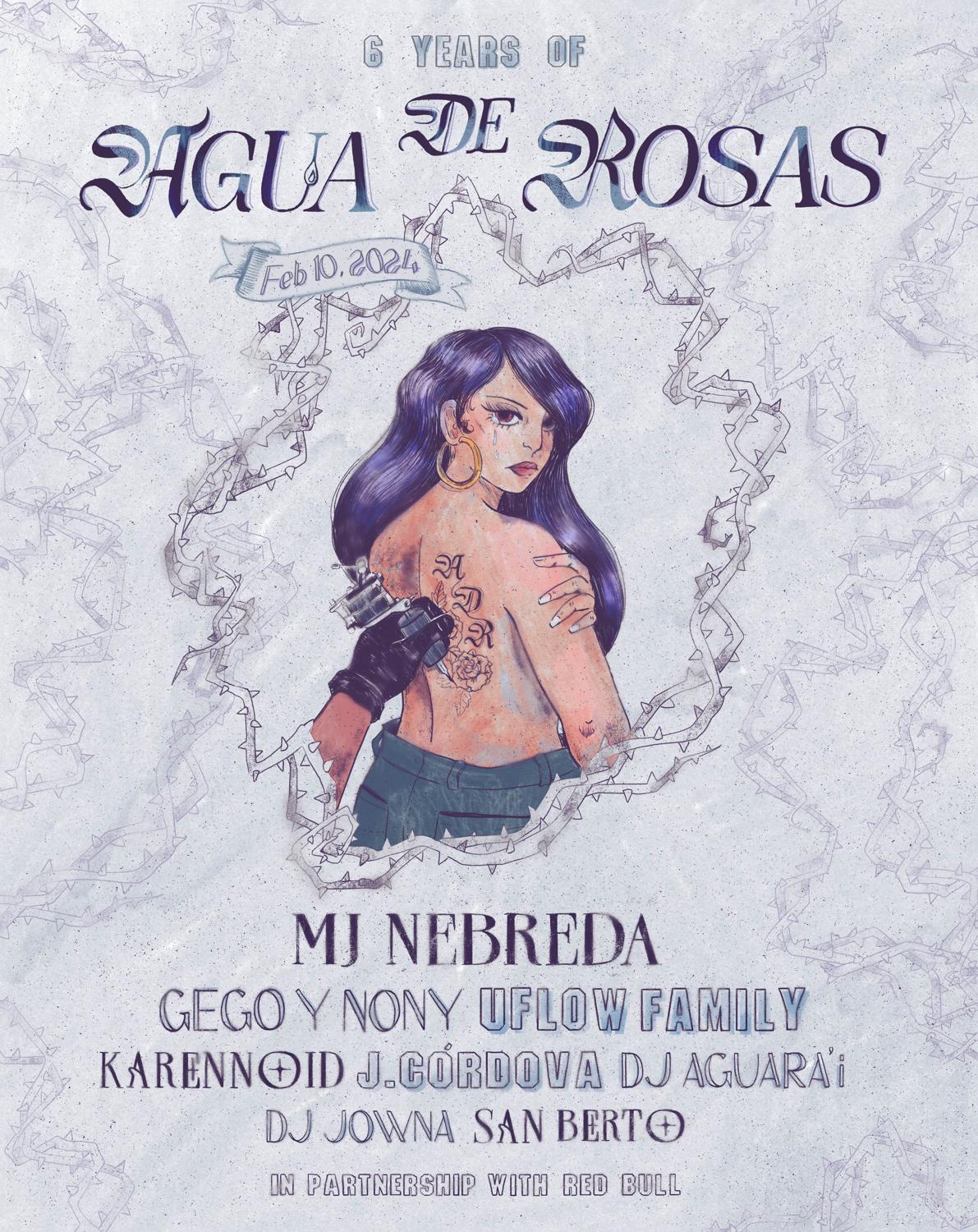 6 Years Of Agua De Rosas – Mj Nebreda