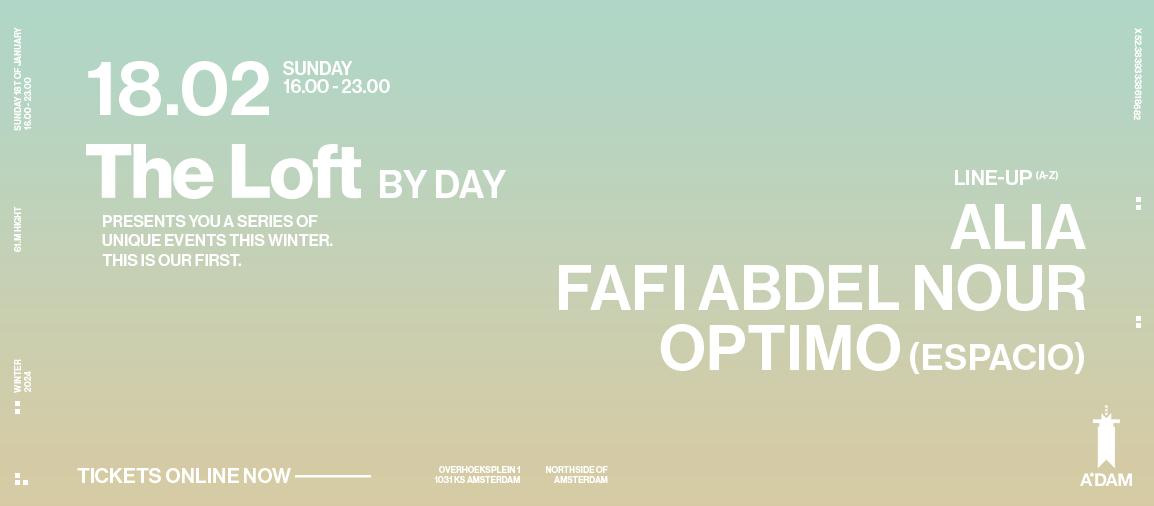 The Loft Presents: Alia, Fafi Abdel Nour, Optimo (Espacio)