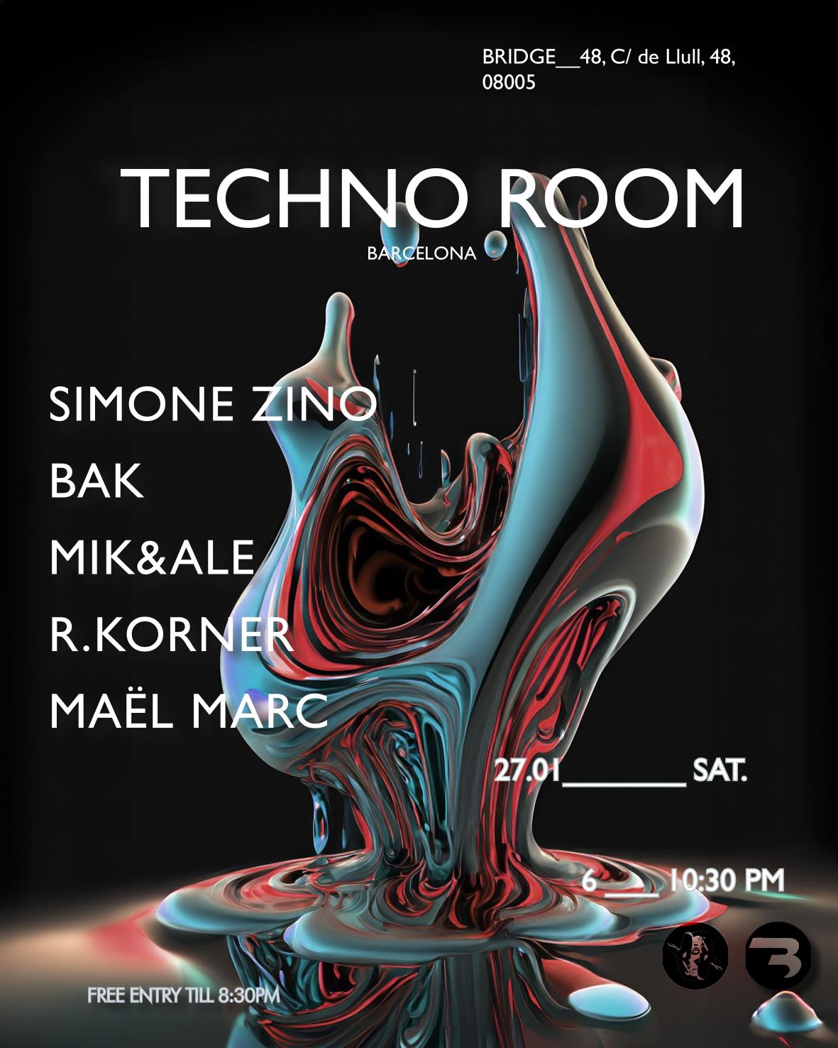 Techno Room Barcelona - Ratis Records X B-Side