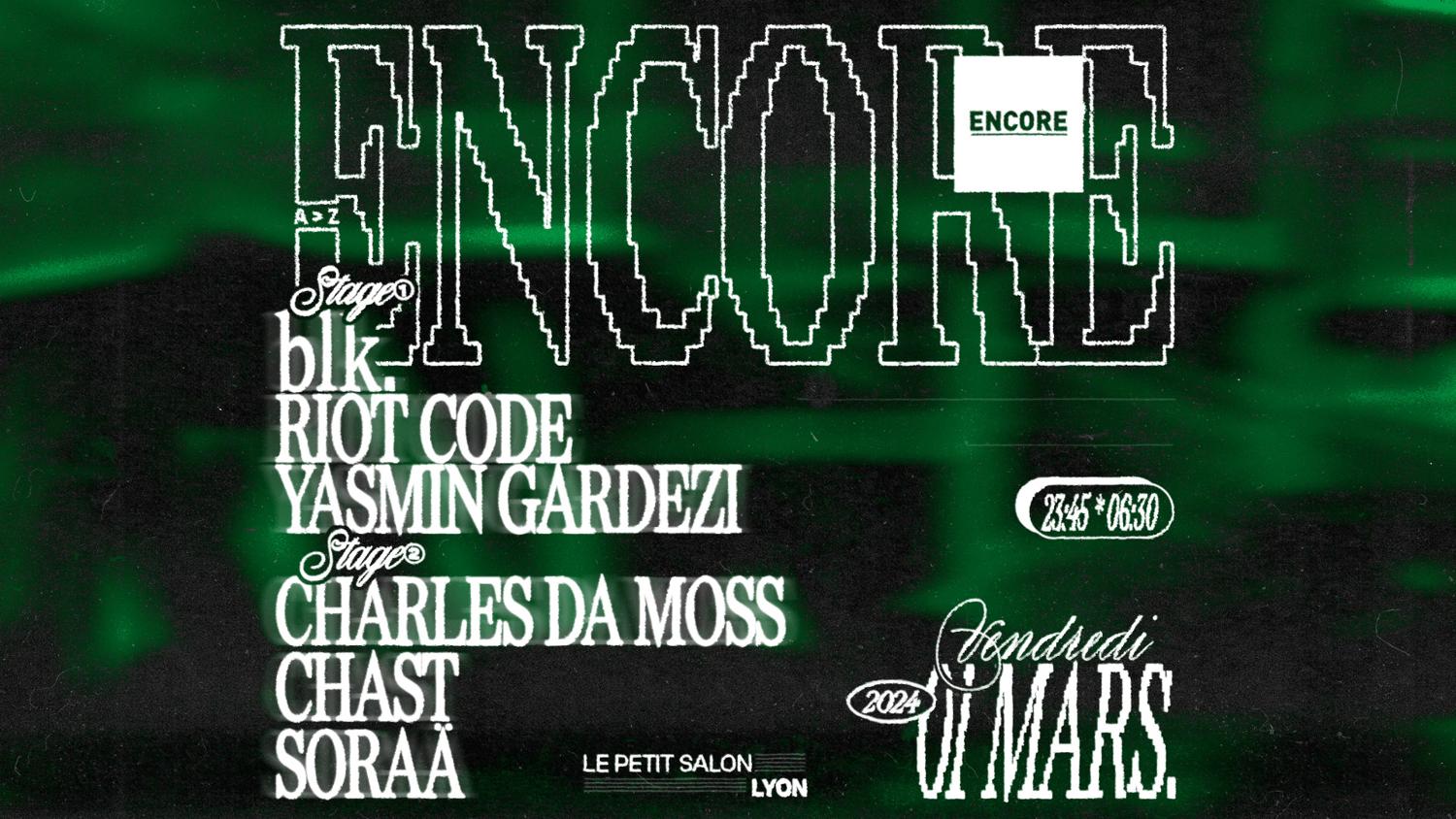 Encore: Blk., Yasmin Gardezi, Riot Code & More