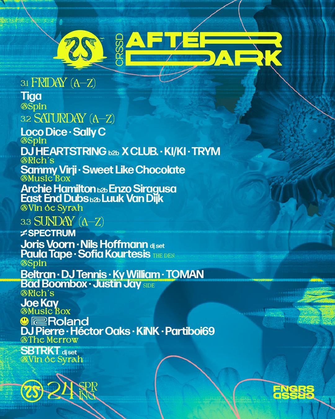 Crssd X Roland After Dark With Dj Pierre + Héctor Oaks + Kink + Partiboi69 + Nekter