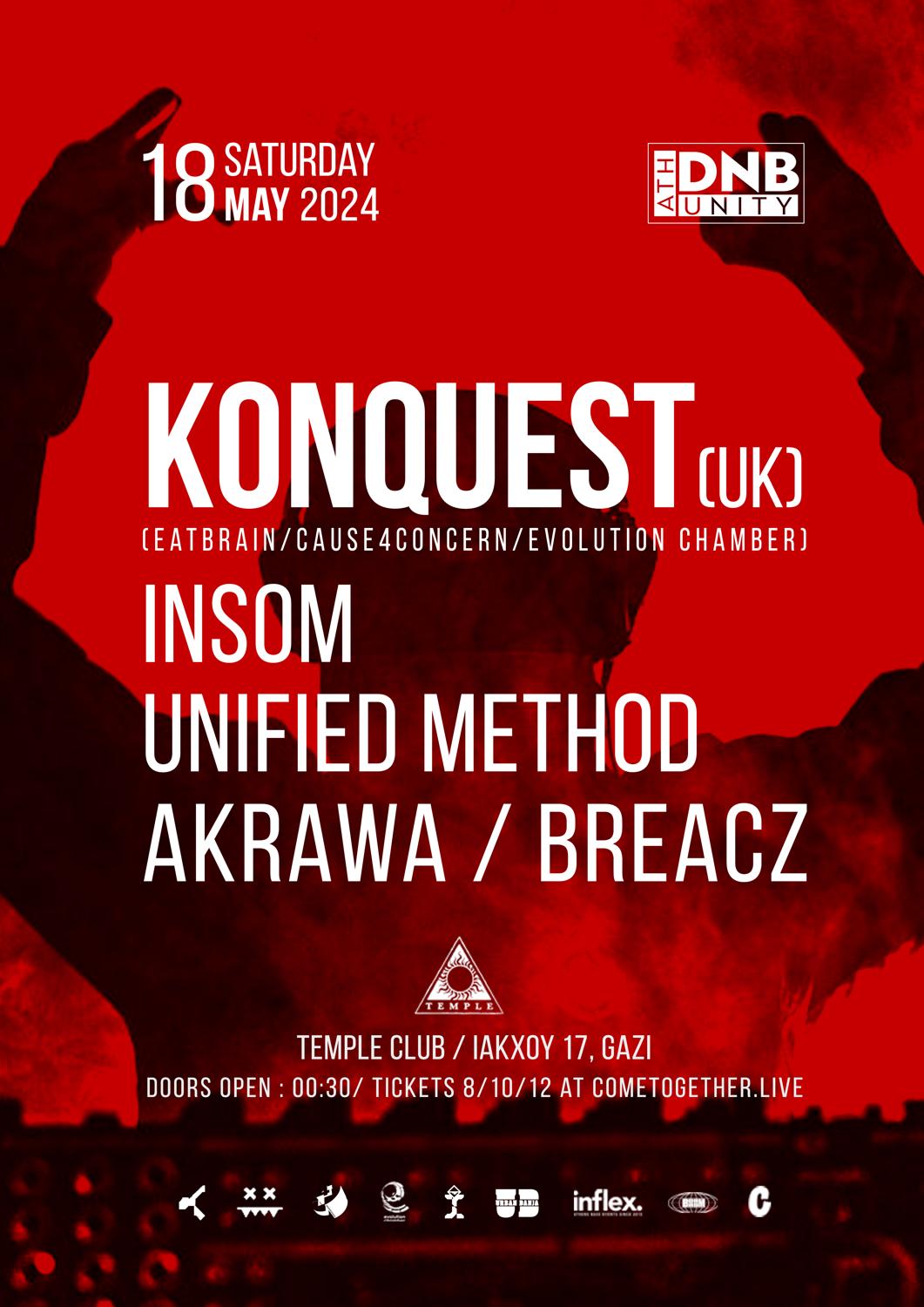 Ath Dnb Unity With Konquest (Uk) - Temple Club