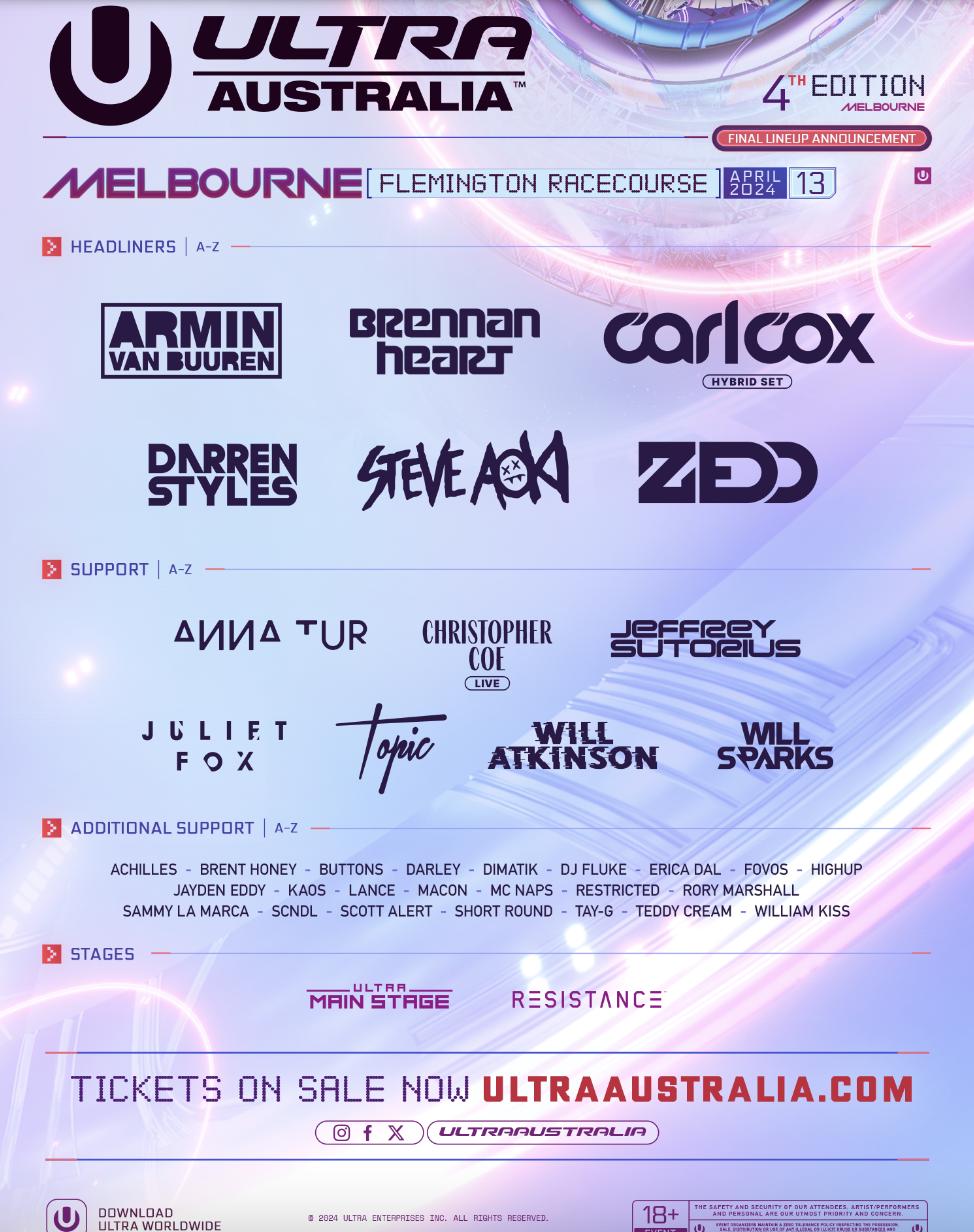 Ultra Australia - Melbourne