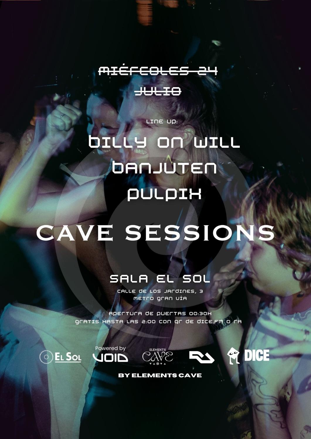 Cave Sessions By Ec: Entrada Gratis Hasta Las 2:00 Con Ra