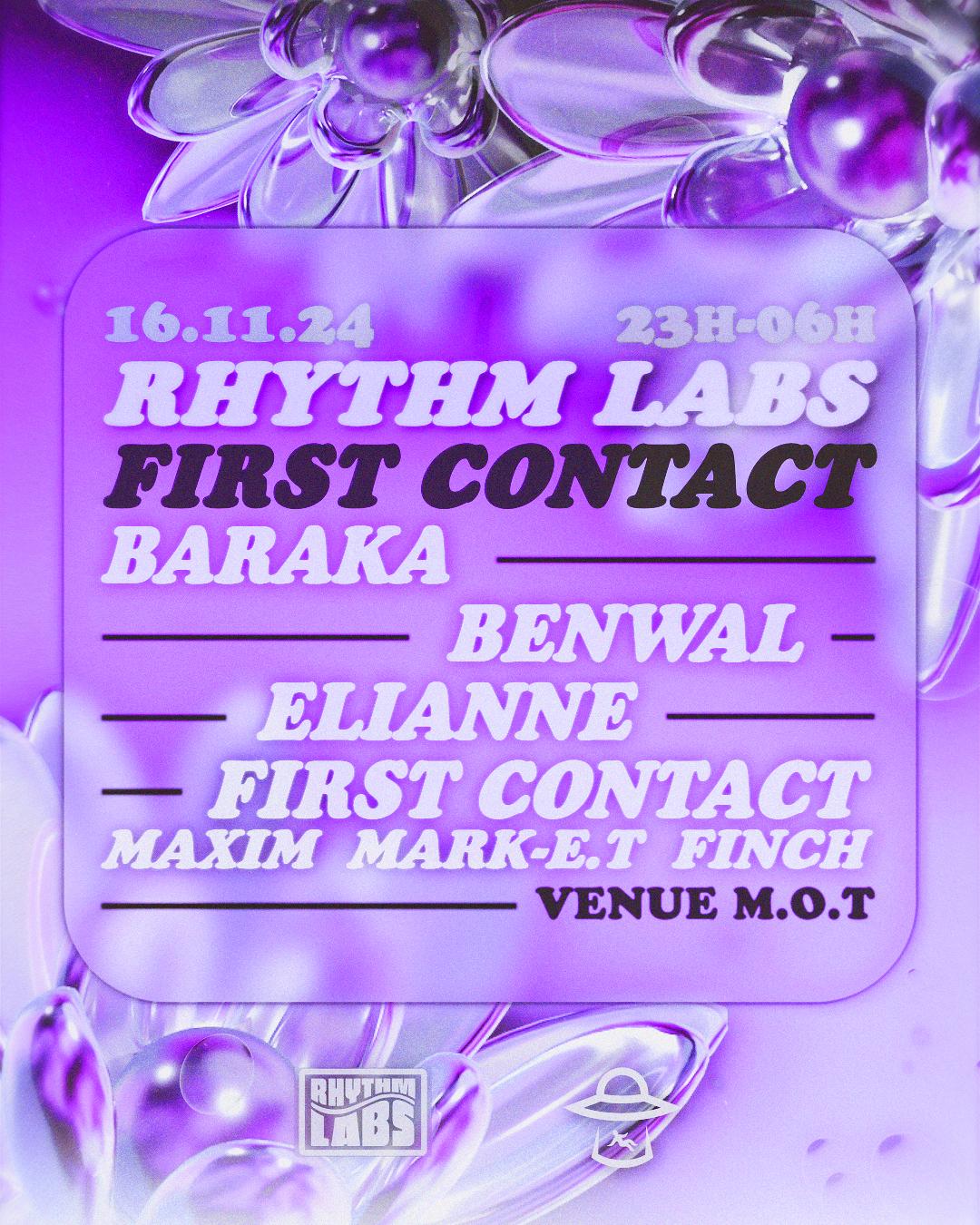 Rhythm Labs X First Contact: Baraka, Benwal, Elianne & First Contact 