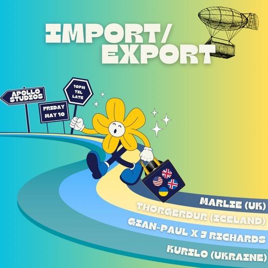 Import/Export: Marlie (Uk), Thorgerdur (Iceland), Gian-Paul, J Richards, Kurilo