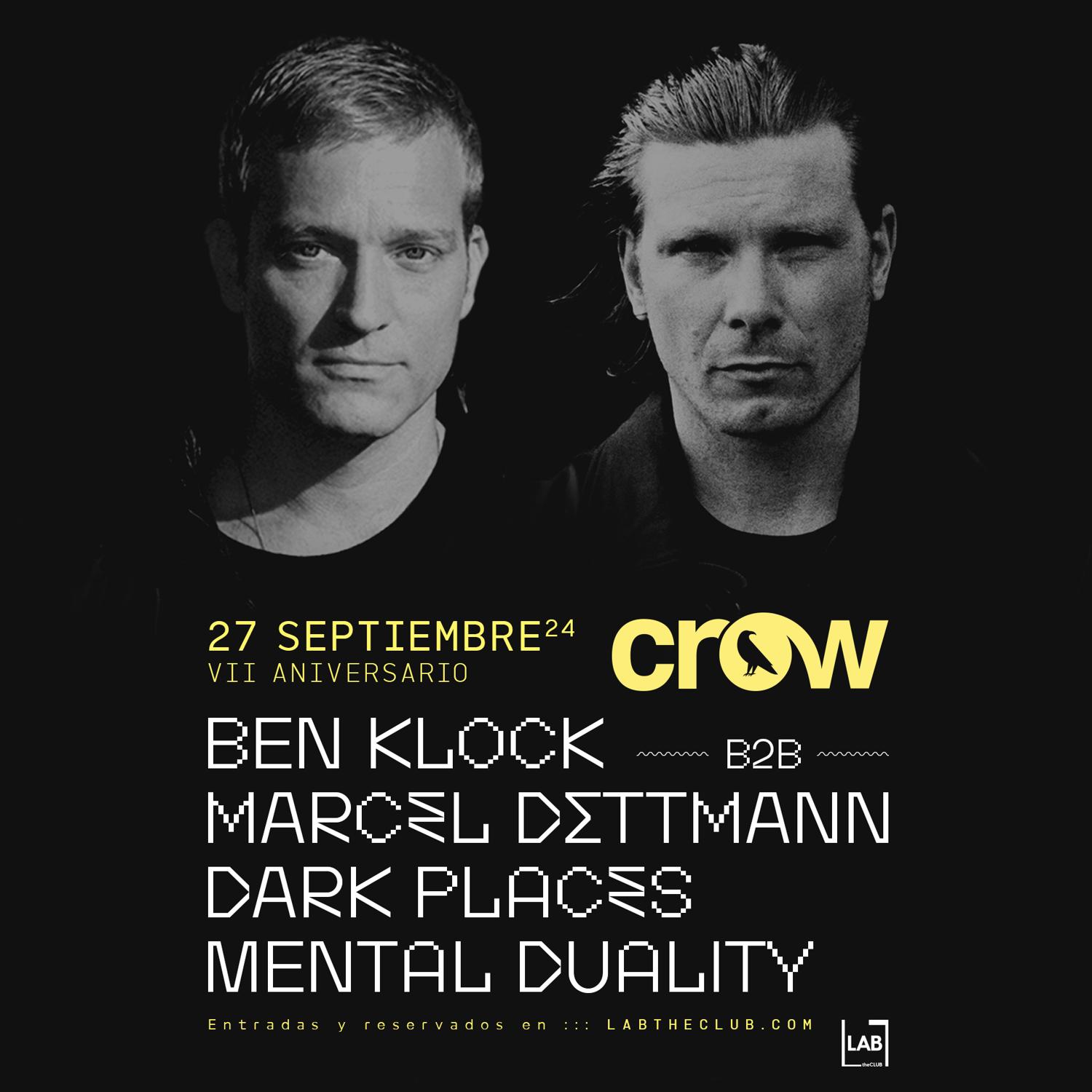 Crow Techno Club Vii Anniversary With Ben Klock B2B Marcel Dettmann