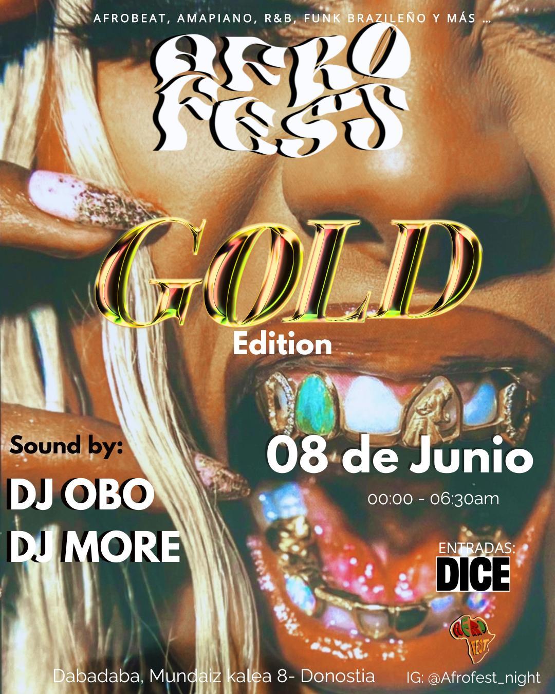 Afro Fest Gold Edition: Dj Obo + Dj More