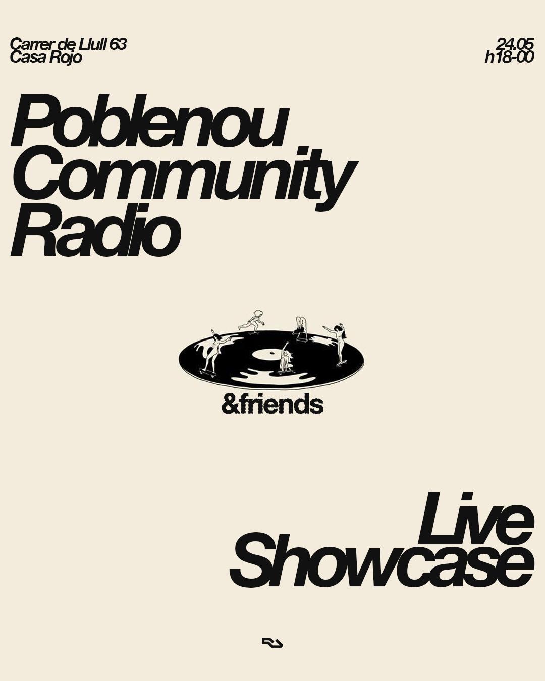 Poblenou Community Radio Pres. &Friends 'Showcase' •Live Dj Set• + After