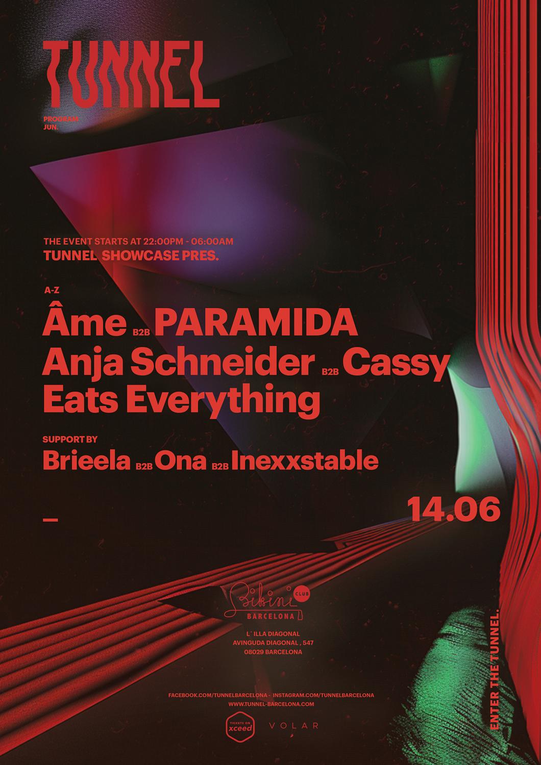 Tunnel Showcase Pres. Âme B2B Paramida, Anja Schneider B2B Cassy, Eats Everything