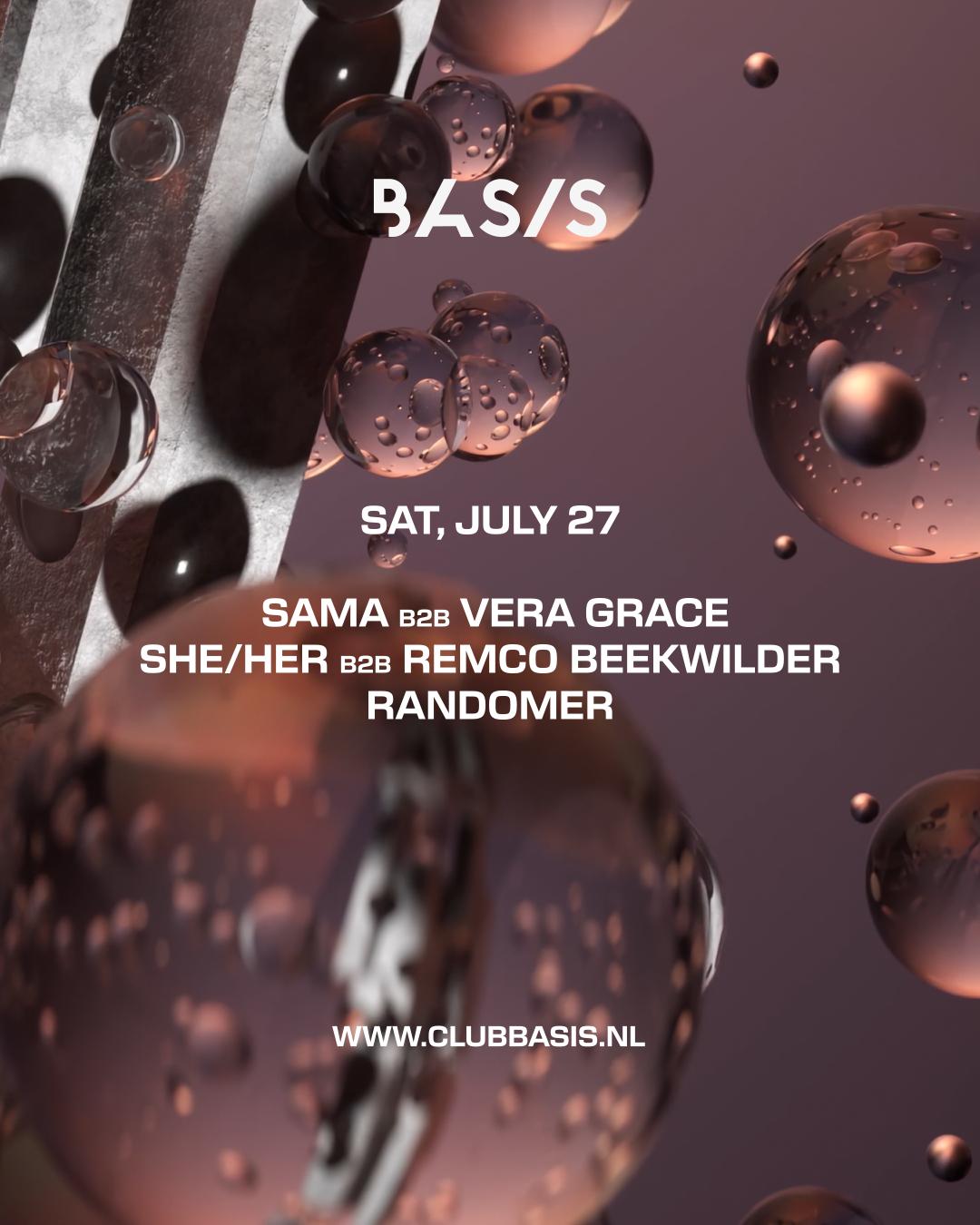 Basis Outdoor After/ Sama B2B Vera Grace/ She/Her B2B Remco Beekwilder/ Randomer