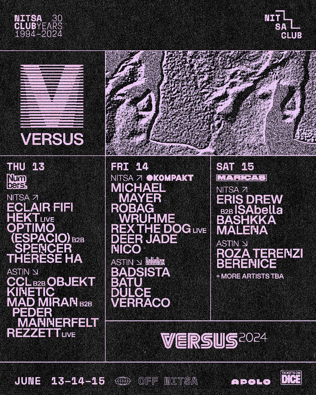 Versus 2024 Pres. Kompakt · Numbers. · Tratratrax · Maricas [Off Nitsa]