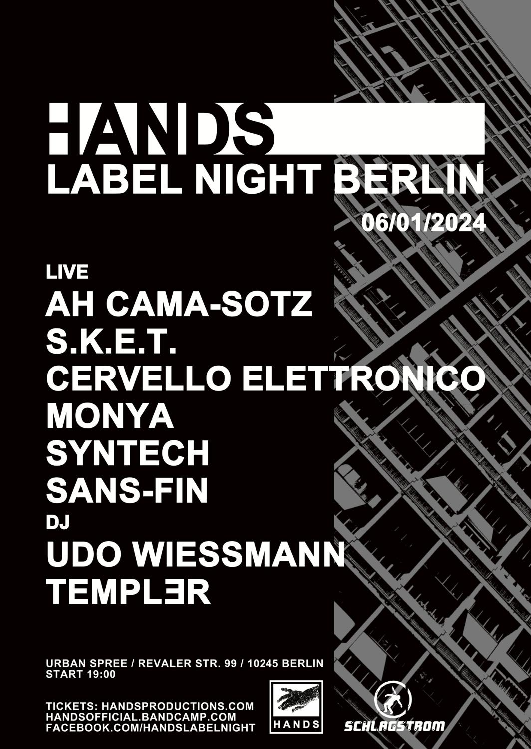 Hands Label Night Berlin