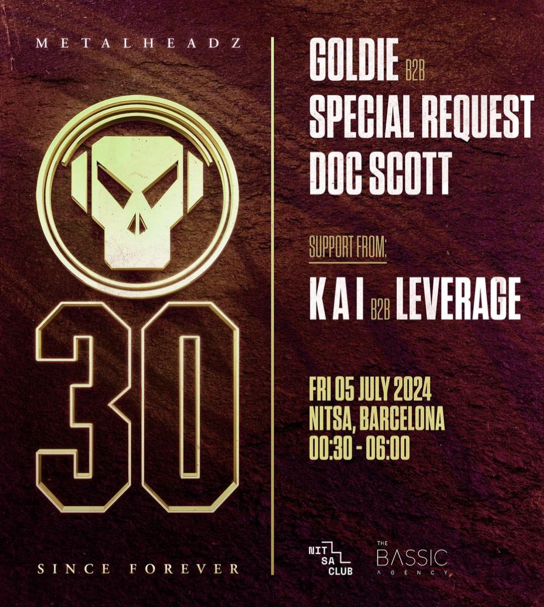 Metalheadz 30 Years: Goldie B2B Special Request