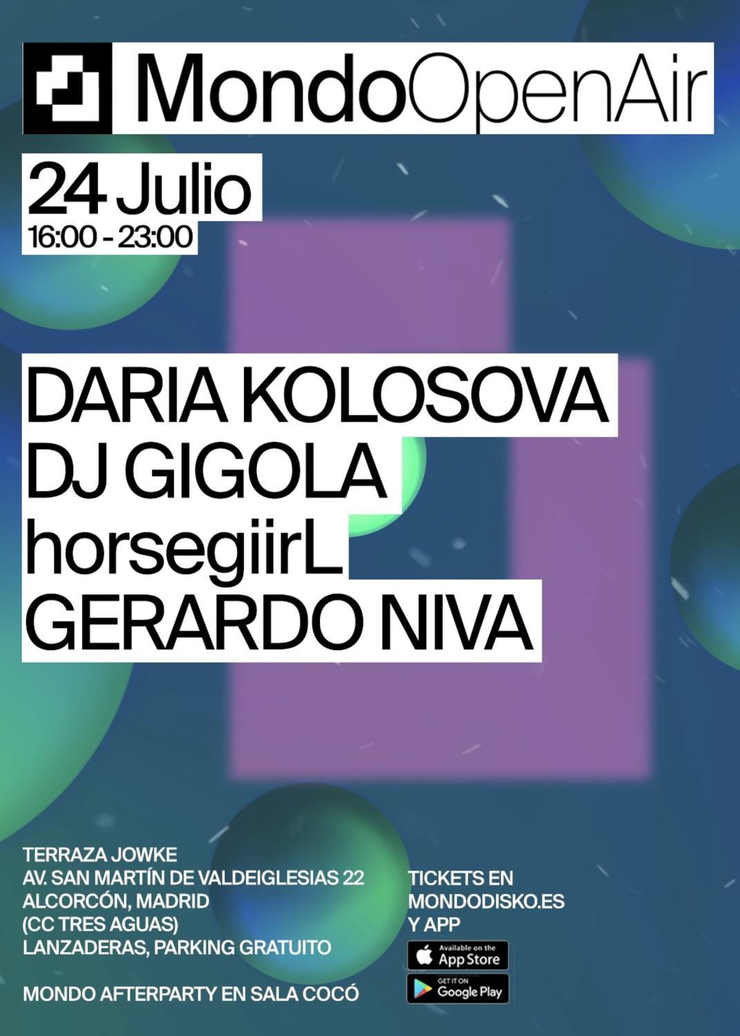 Open Air #04: Daria Kolosova / Dj Gigola / Horsegiirl / Gerardo Niva