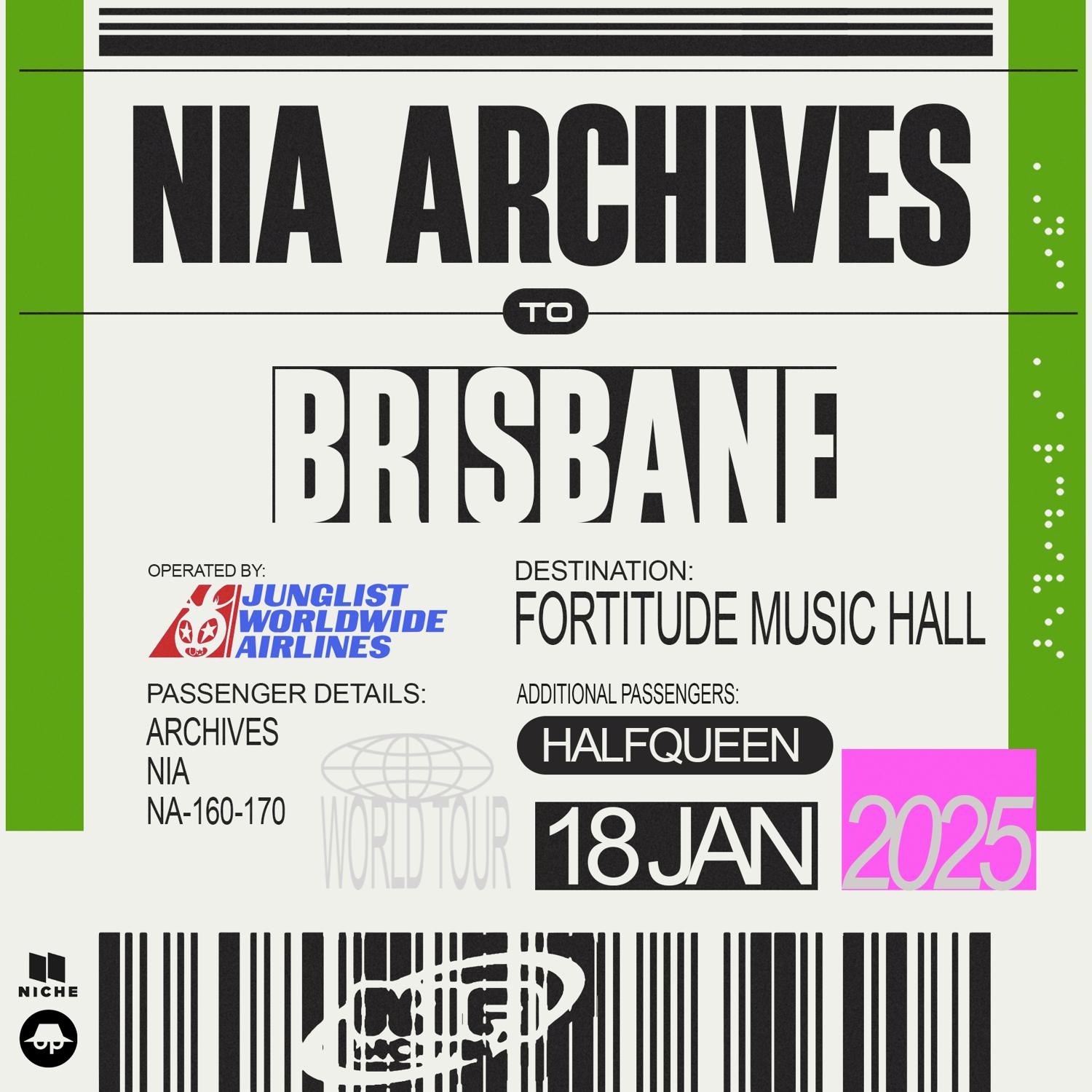 Nia Archives: Junglist Worldwide Tour (Bris)