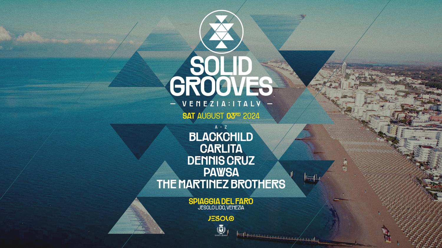 Solid Grooves - Spiaggia Del Faro, Jesolo - Saturday 03 August