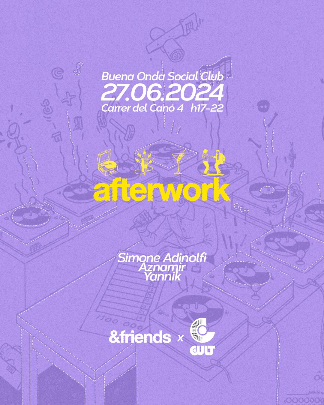 •Afterwork• &Friends And Cult Milano •Music, Art, Drinks• W/ Simone Adinolfi, Aznamir, Yannik