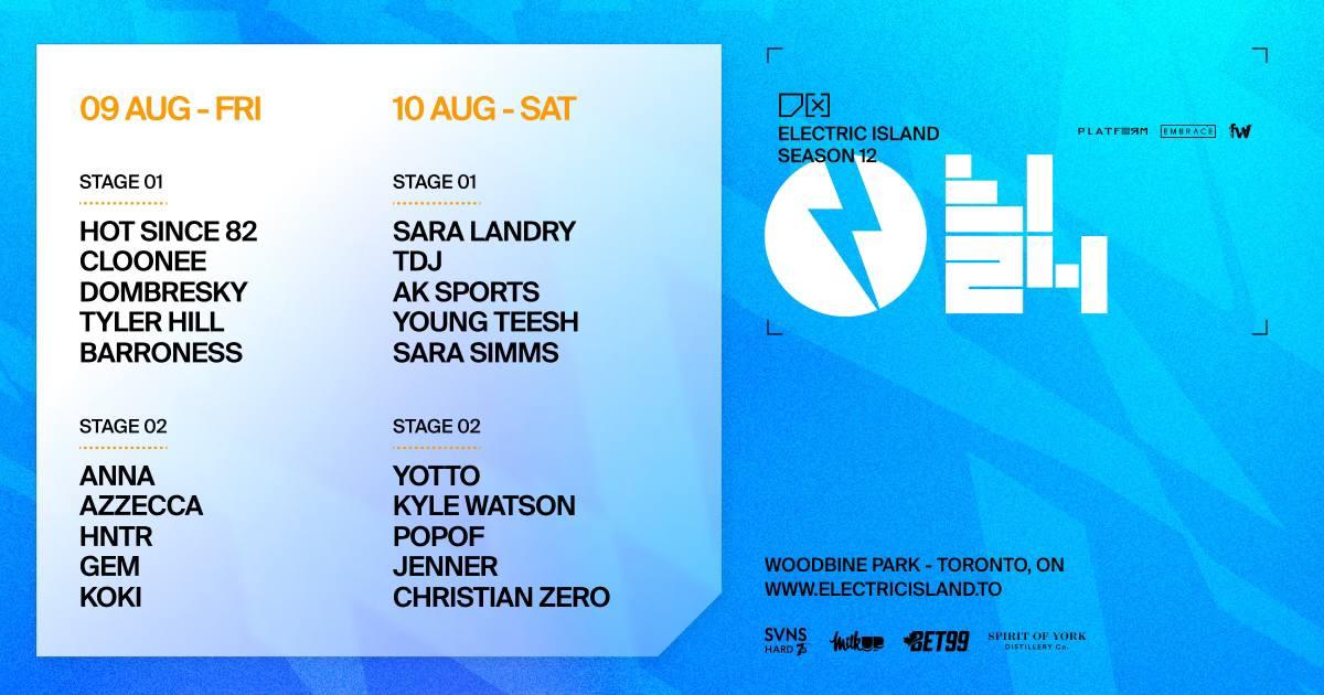 Electric Island ▴ August 10Th