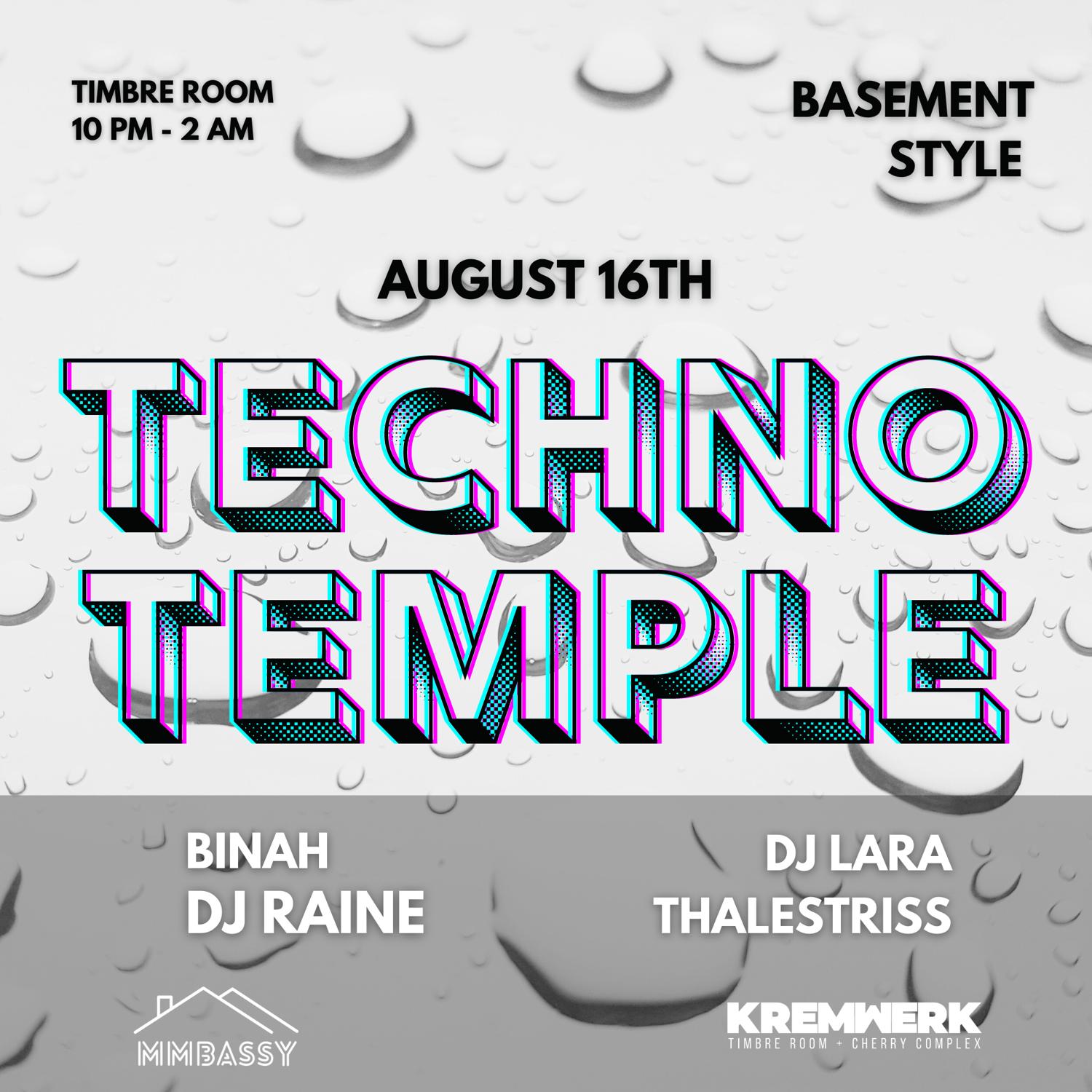 Mmbassy Presents: Techno Temple