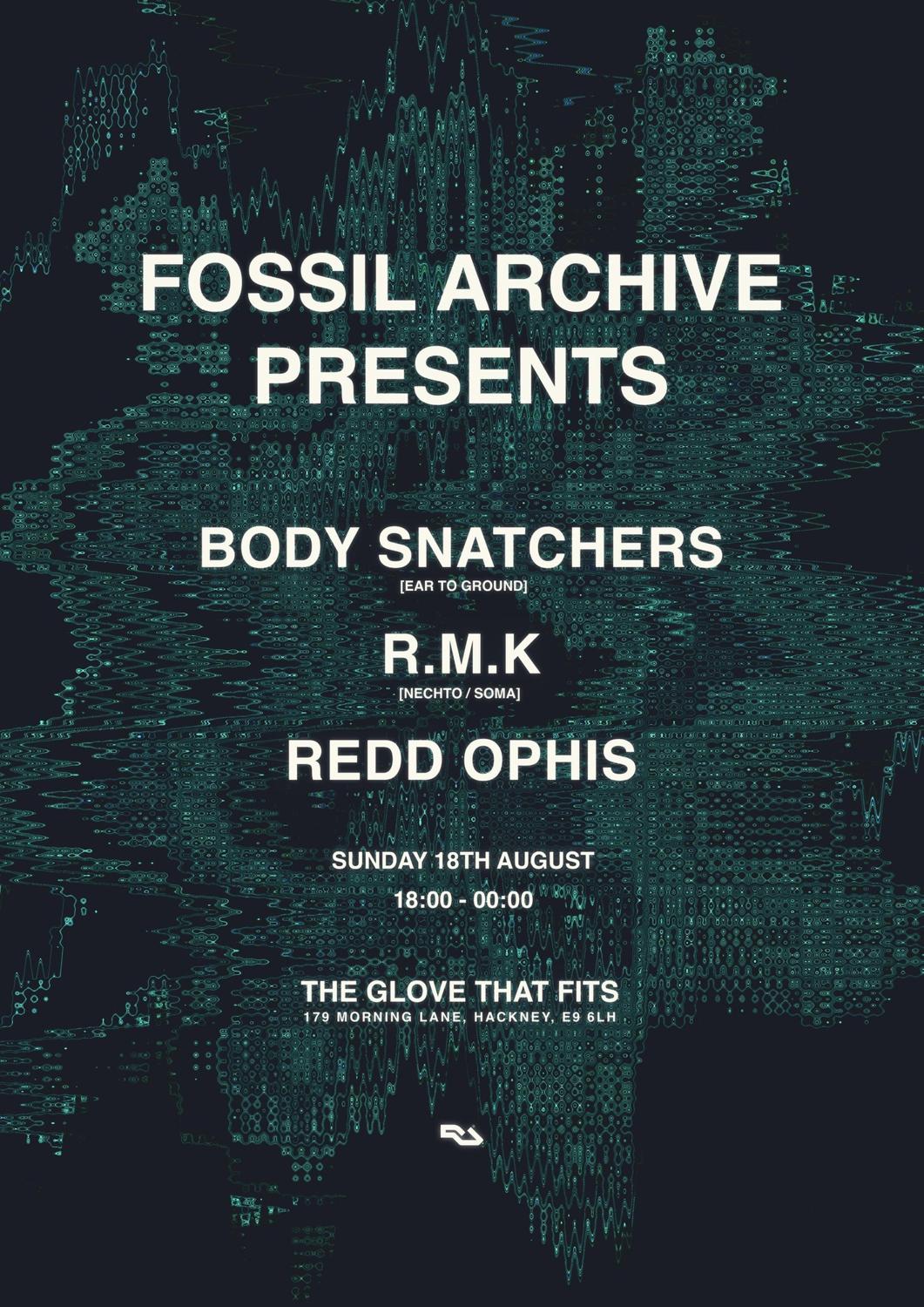 Fossil Archive Presents: Body Snatchers, Redd Ophis, R.M.K