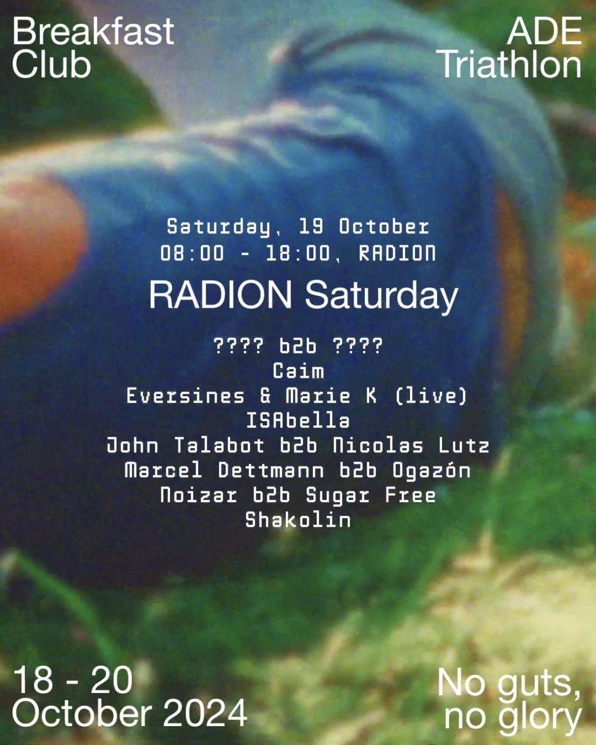 Breakfast Club Ade Triathlon: Radion Saturday