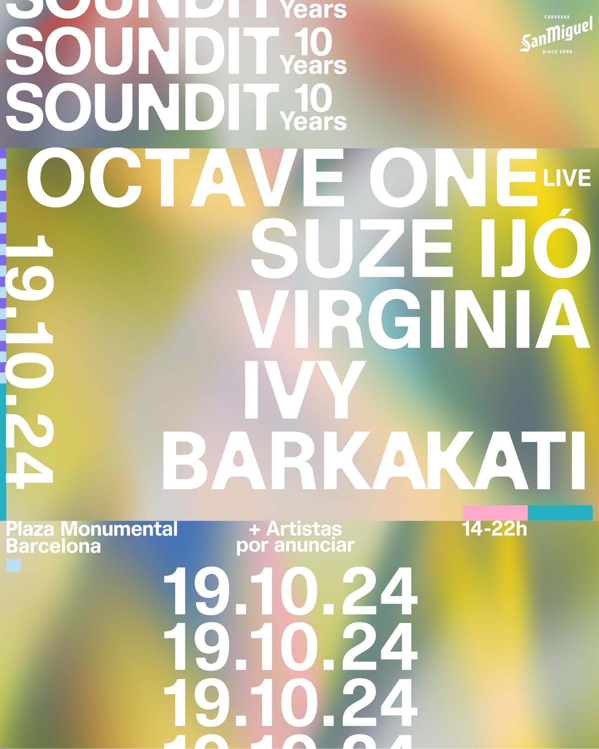 Soundit Plaza: Octave One (Live), Suze Ijó, Virginia, Ivy Barkakati, + Artistas Por Anunciar