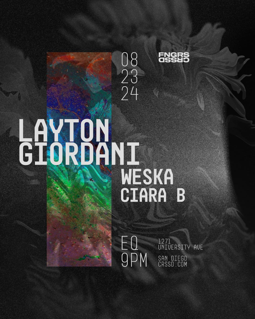 Fngrs Crssd Presents Layton Giordani + Weska