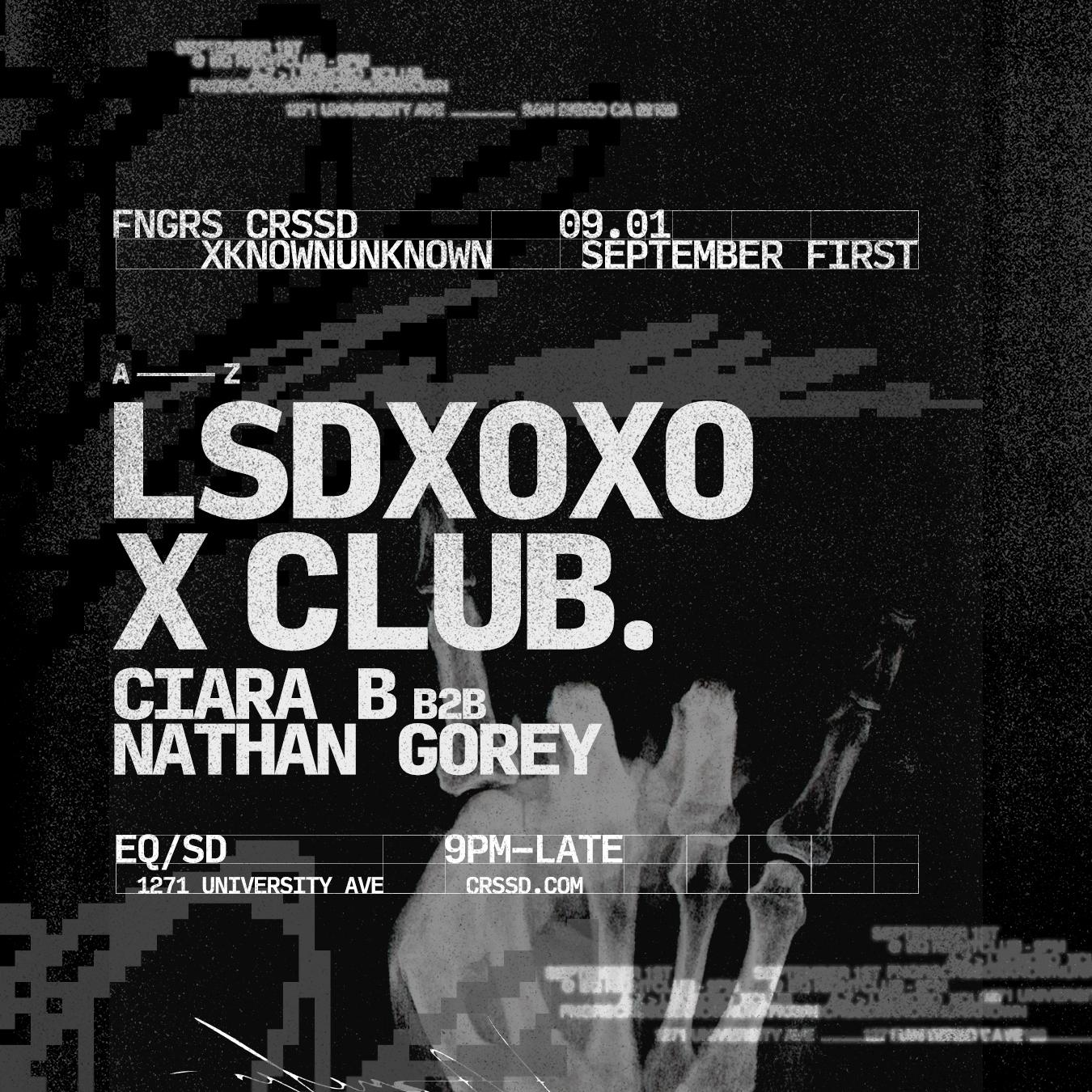 Fngrs Crssd X Knownunknown Present Lsdxoxo + X Club