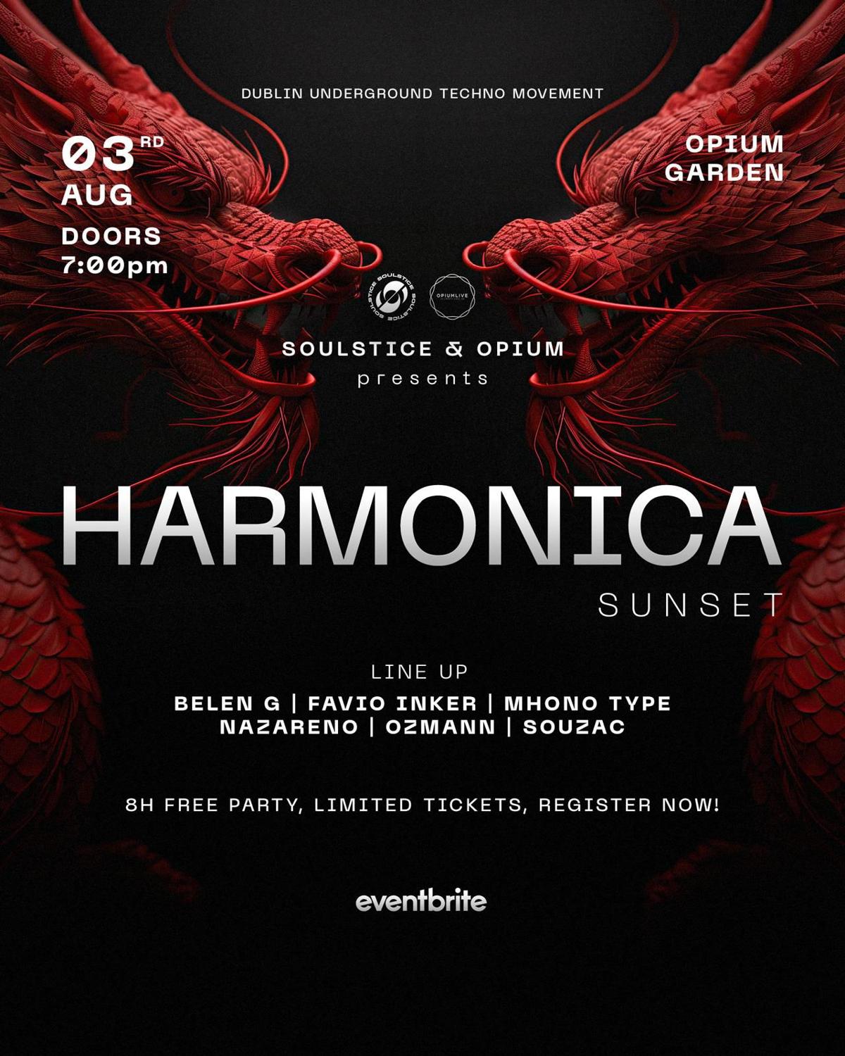 Soulstice & Opium Presents: Harmonica Sunset (8H Free Day/Night Party)