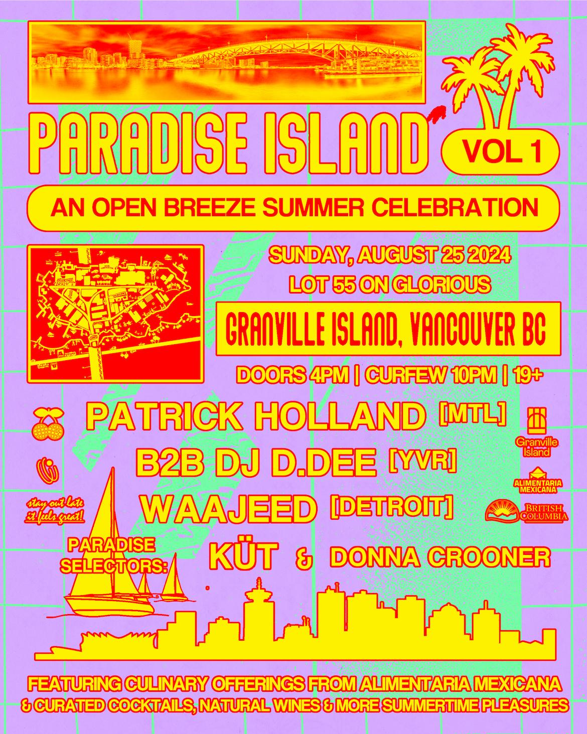 Paradise Island: Vol. 1 Open Breeze Party Feat. Patrick Holland, Waajeed, Dj D.Dee, Küt