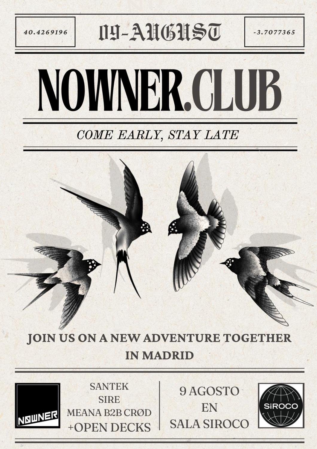 Nowner (Listas Gratis Hasta La 1:30)