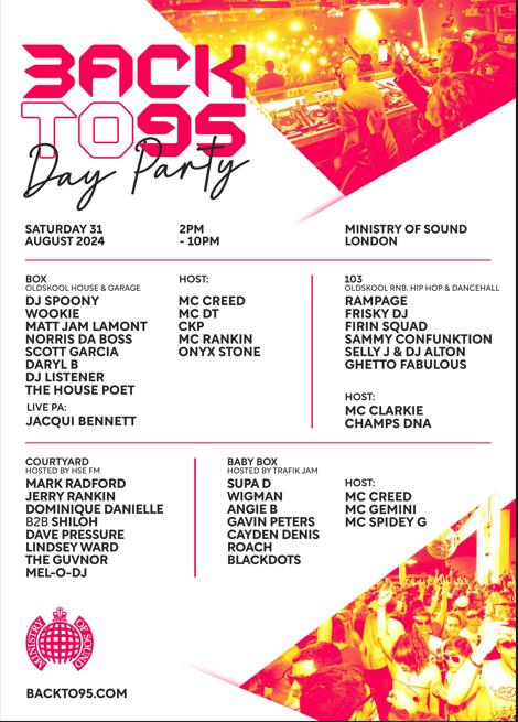 Backto95 Day Party: Dj Spoony, Wookie, Matt Jam Lamont + More