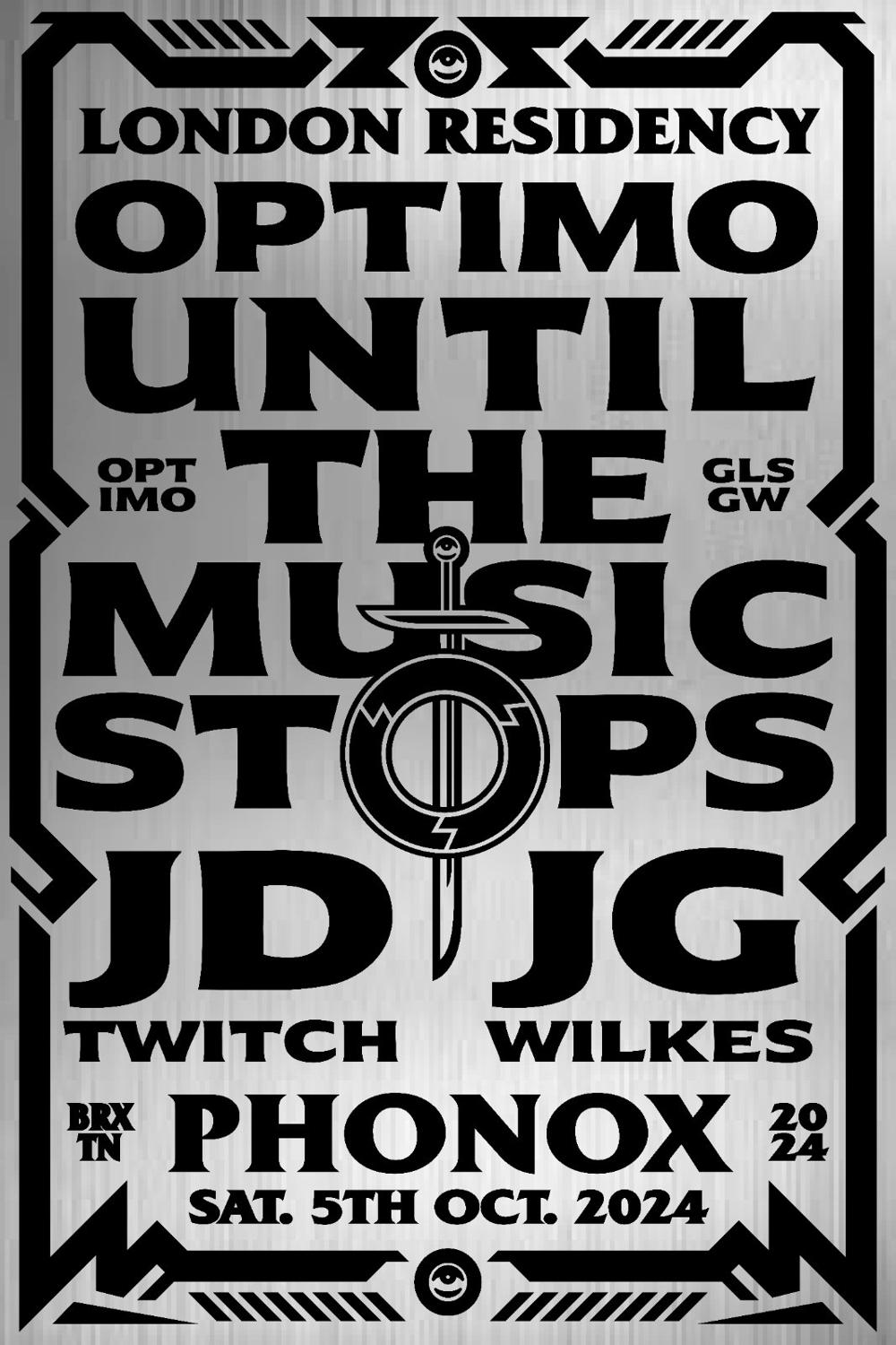 Until The Music Stops >>> Optimo (Espacio) / All Night Long