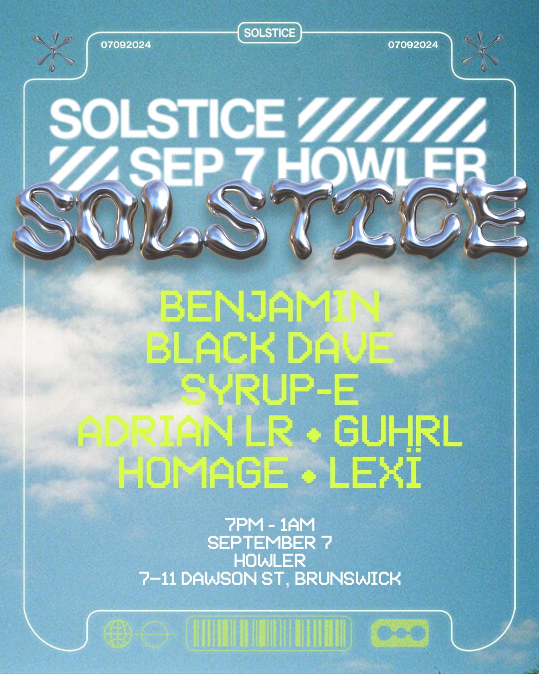 Solstice Feat. Benjamin, Black Dave, Syrup-E + More