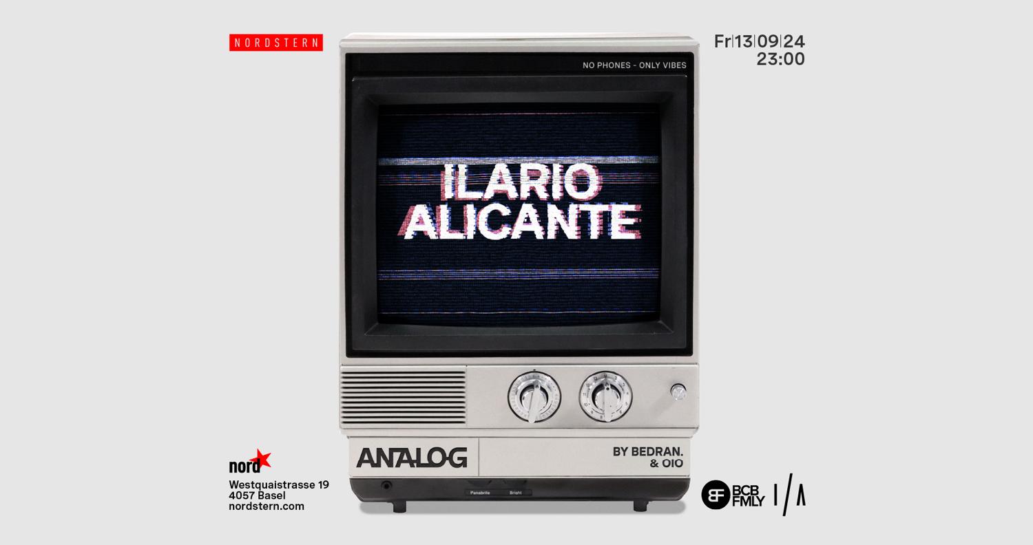 Analog With Ilario Alicante