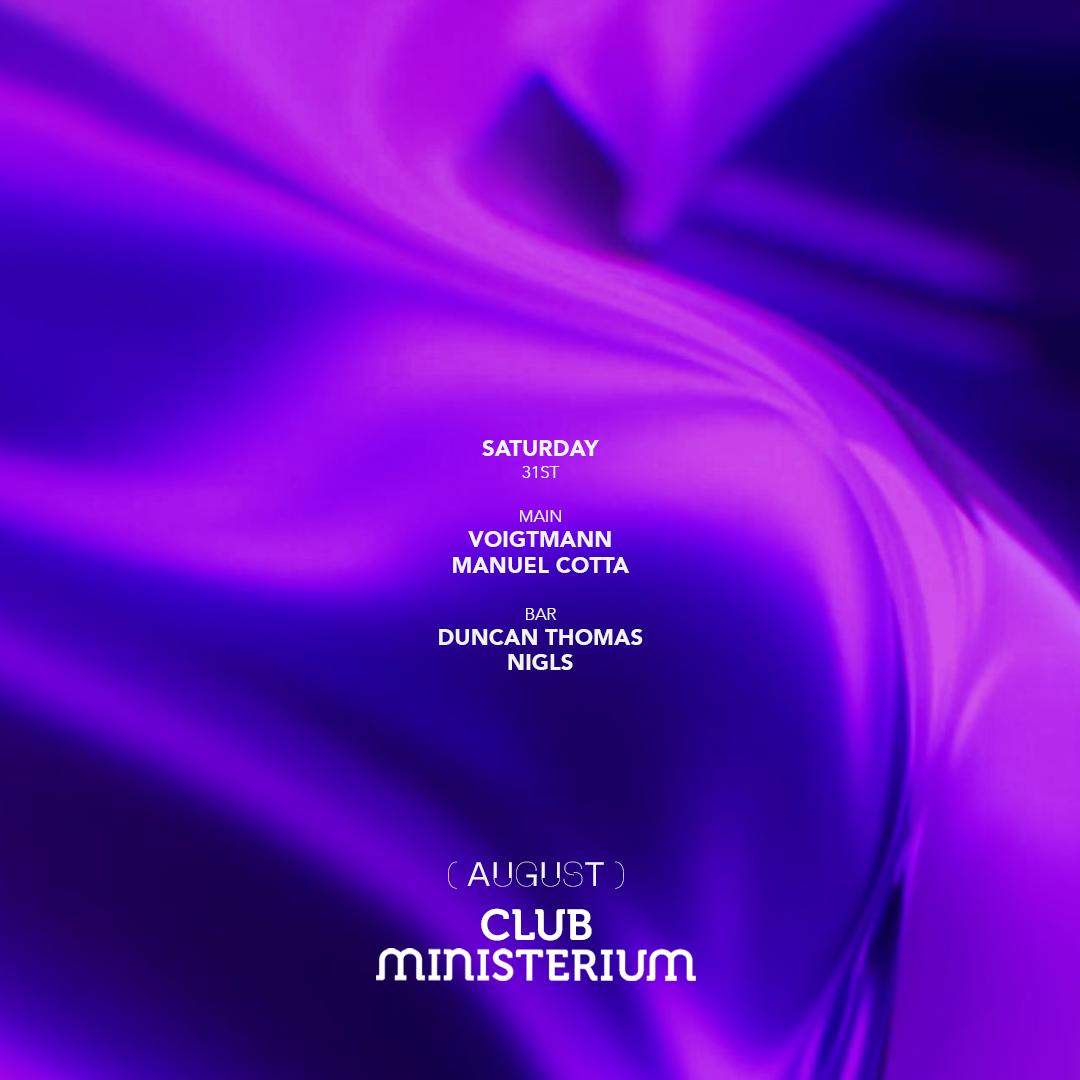 Ministerium Club // Voigtmann, Manuel Cotta, Duncan Thomas & Nigls